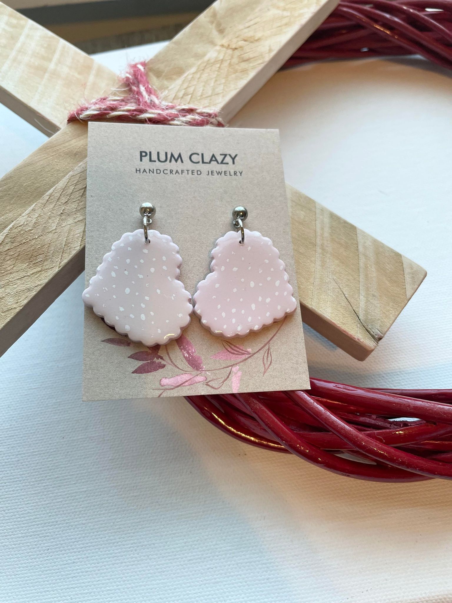 Light Pink Heart Dangle