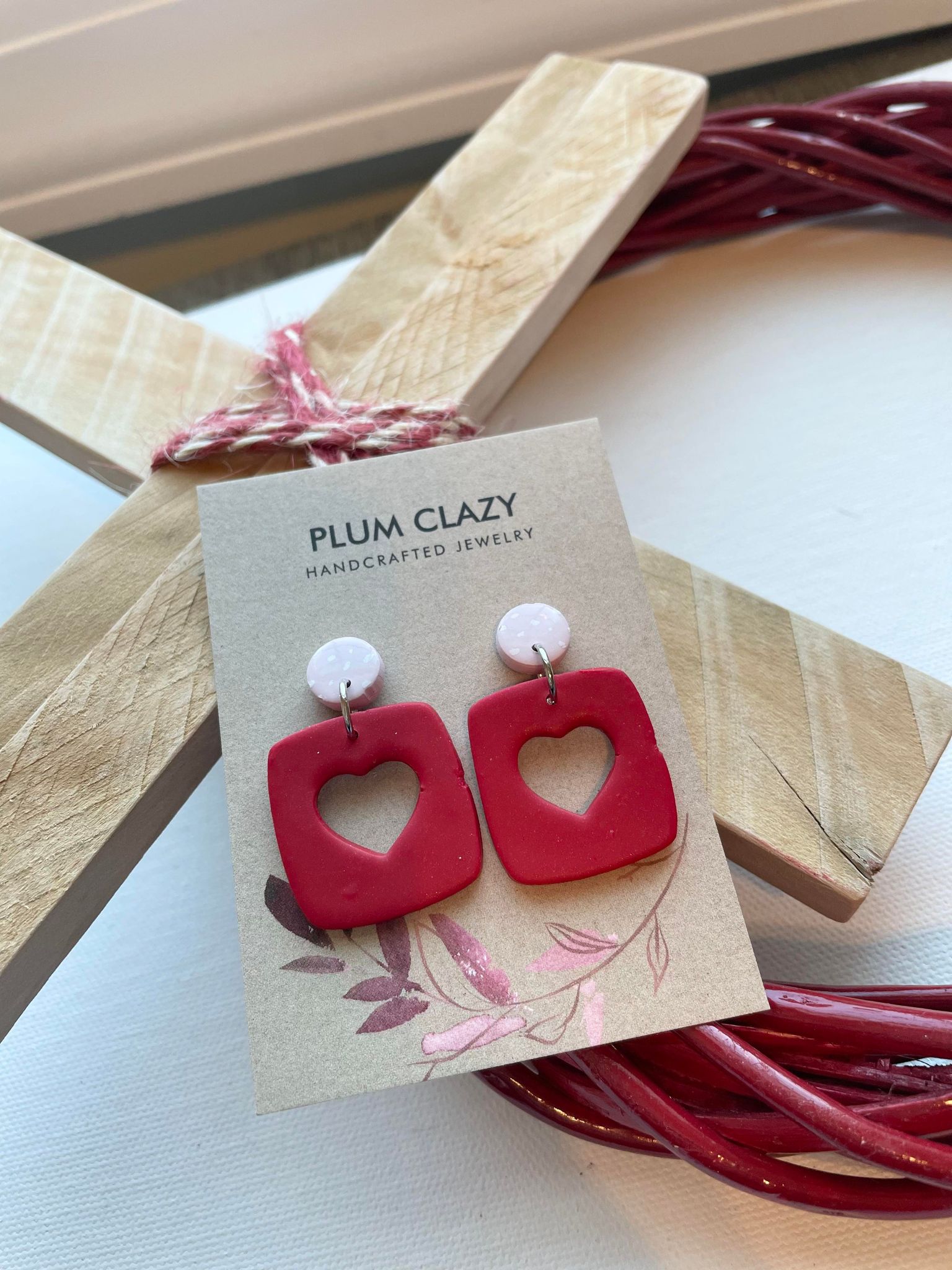 Simple Heart Cutout Dangle