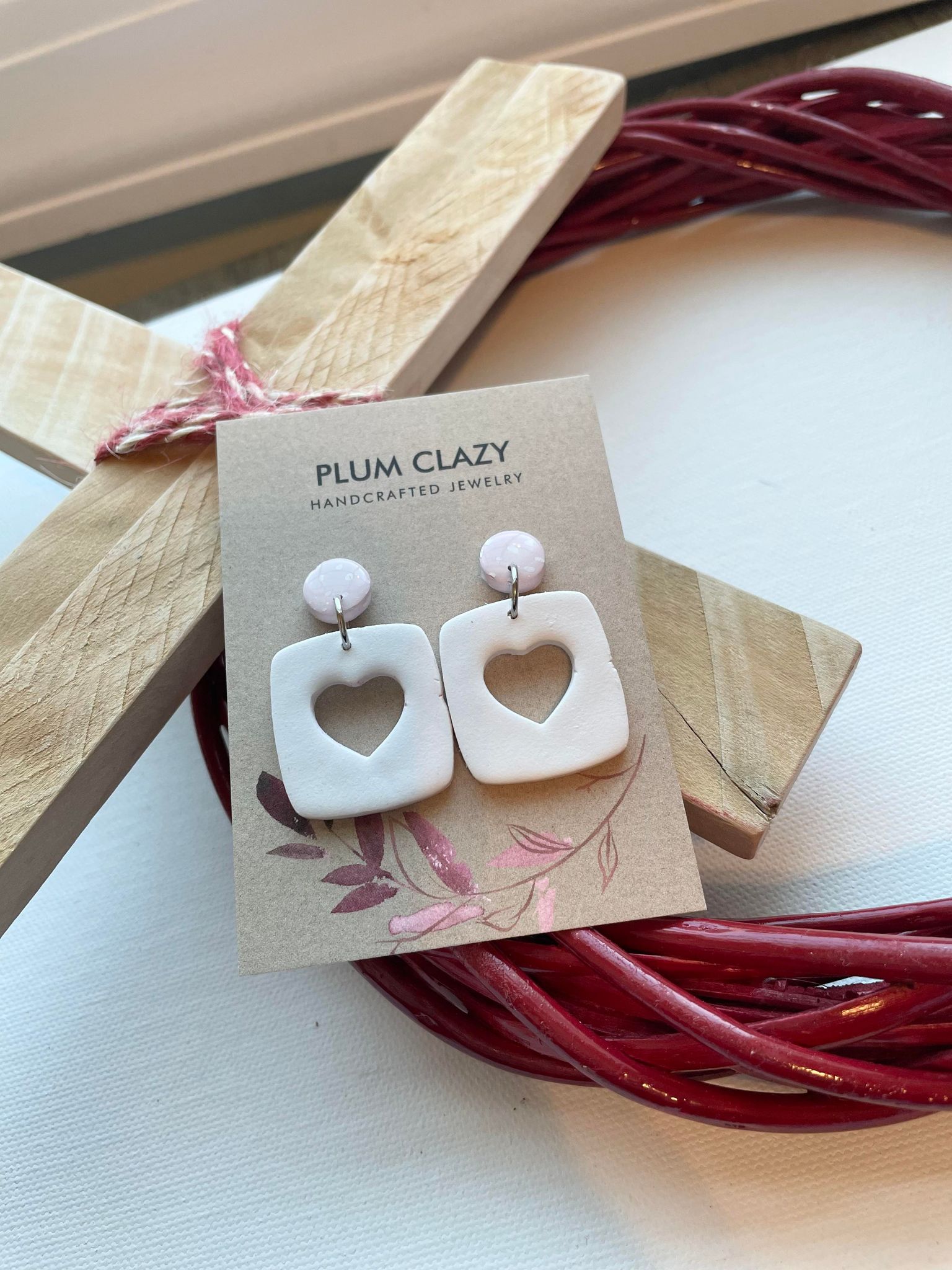 Simple Heart Cutout Dangle