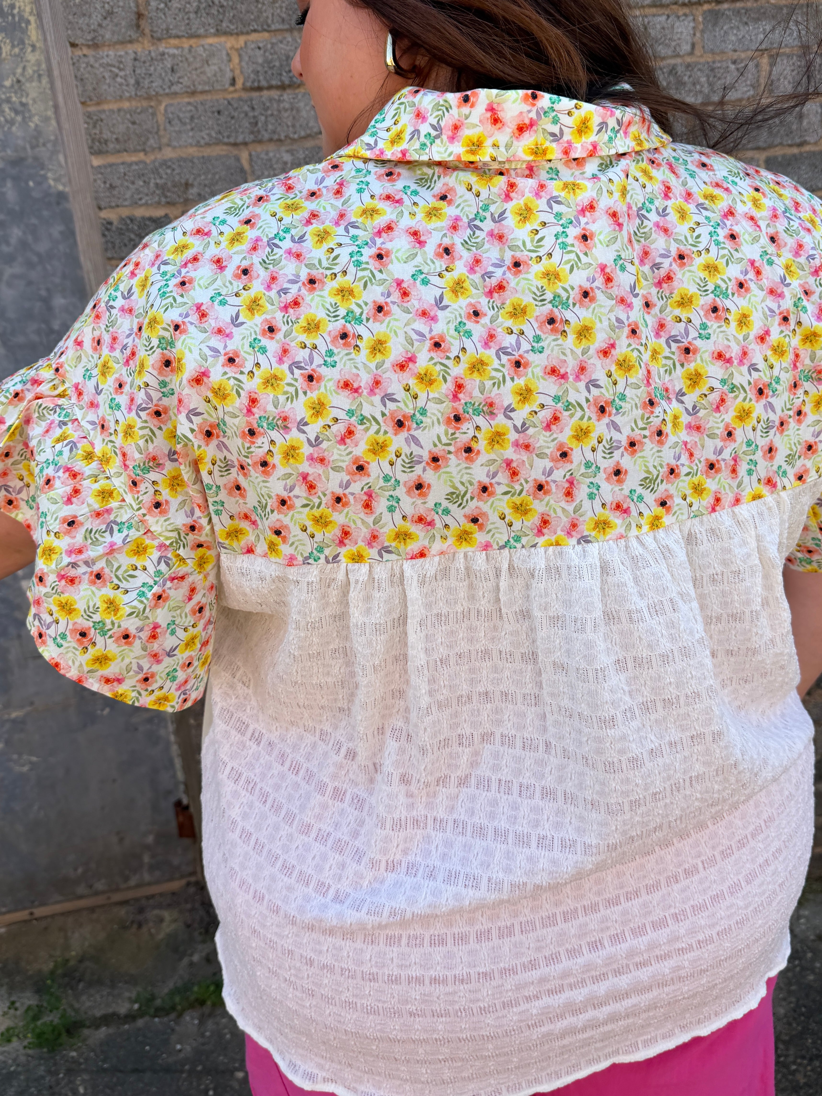 Floral Button Down Blouse