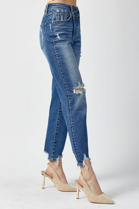 Crossover Distressed Jeans