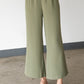 Solid Wide Leg Pant