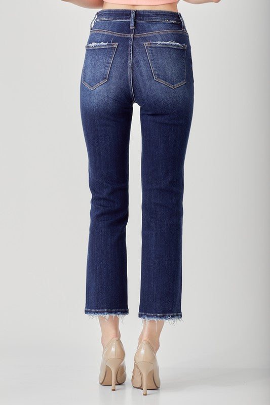 Risen Straight Jeans