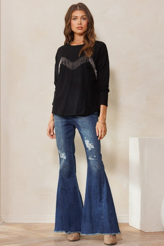 Chain Tassel Top
