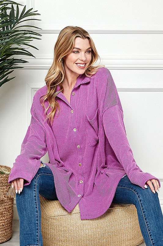 Button Down Shacket