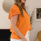 Apricot Embroidered Blouse