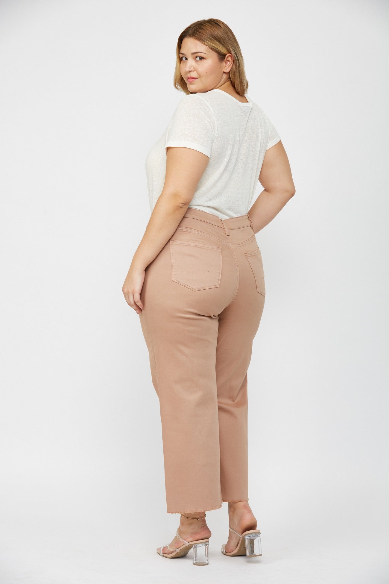 Mica Blush Cropped Jeans