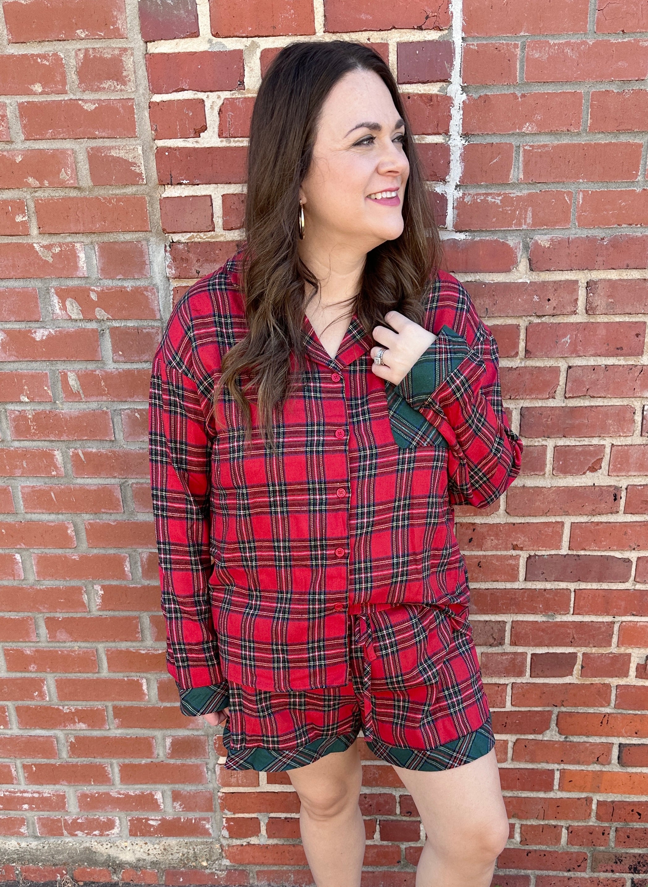 Plaid Pajama Set
