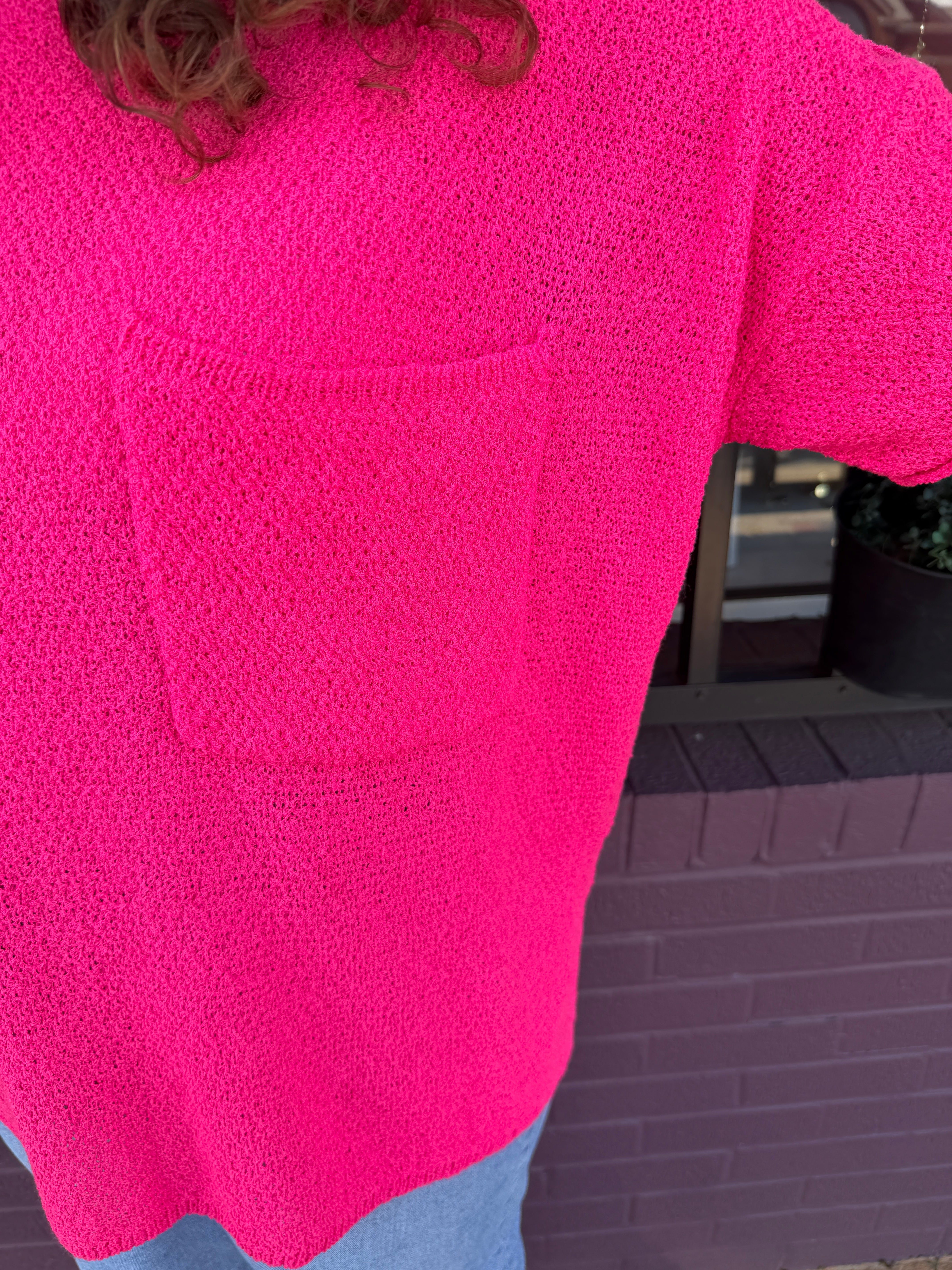 Textured Sweater Knit Top