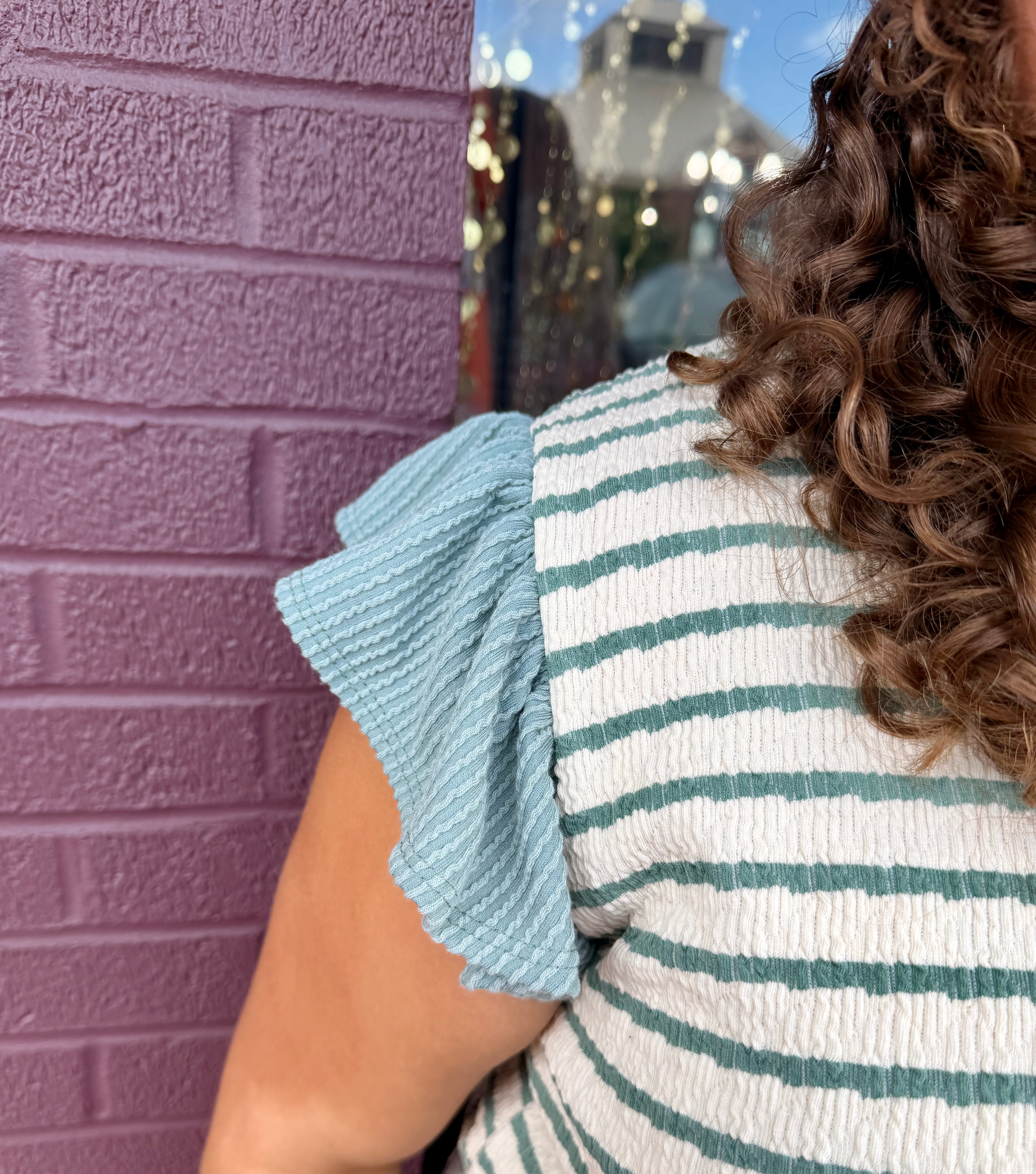 Striped Knit Blouse