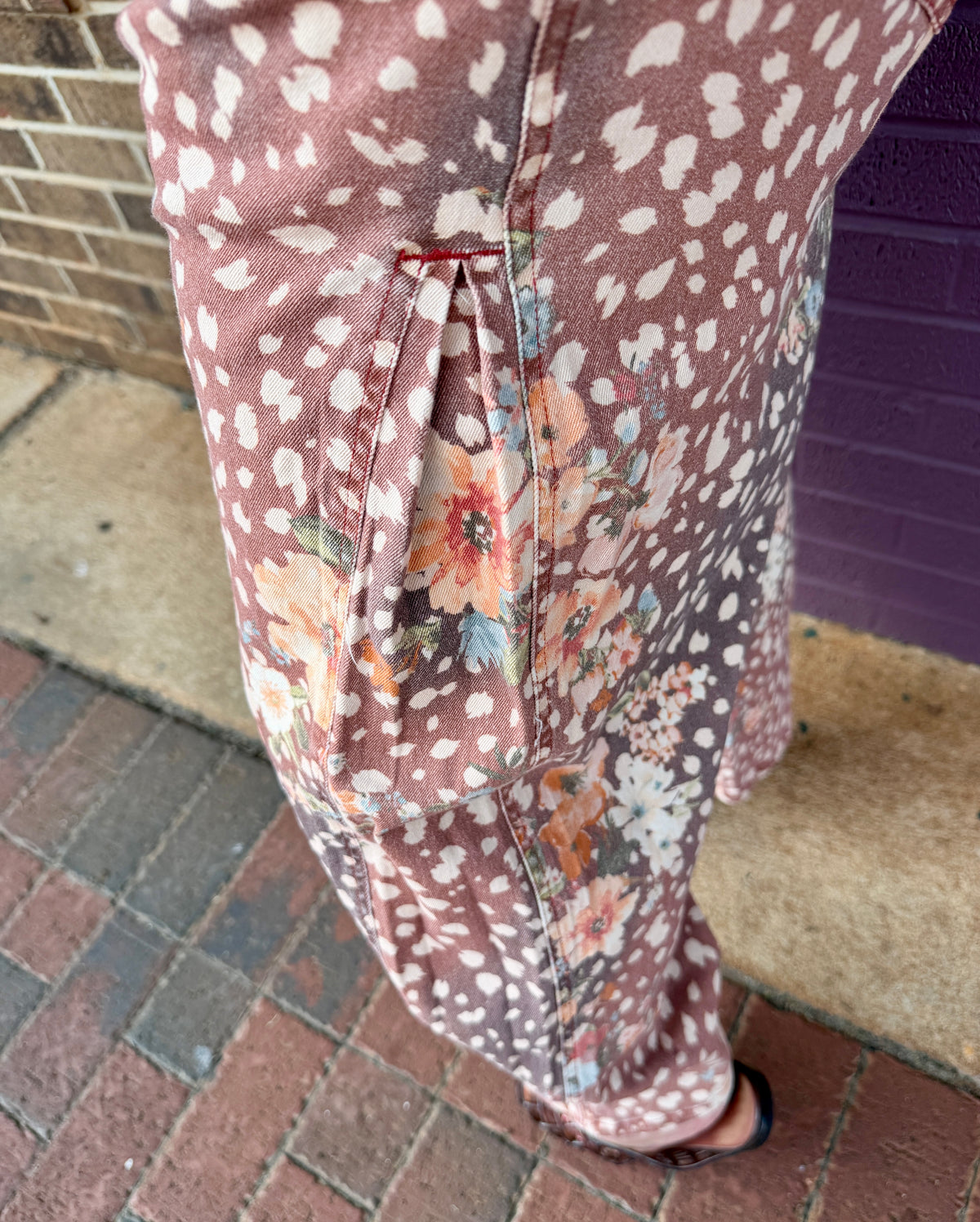 Animal Floral Print Pants