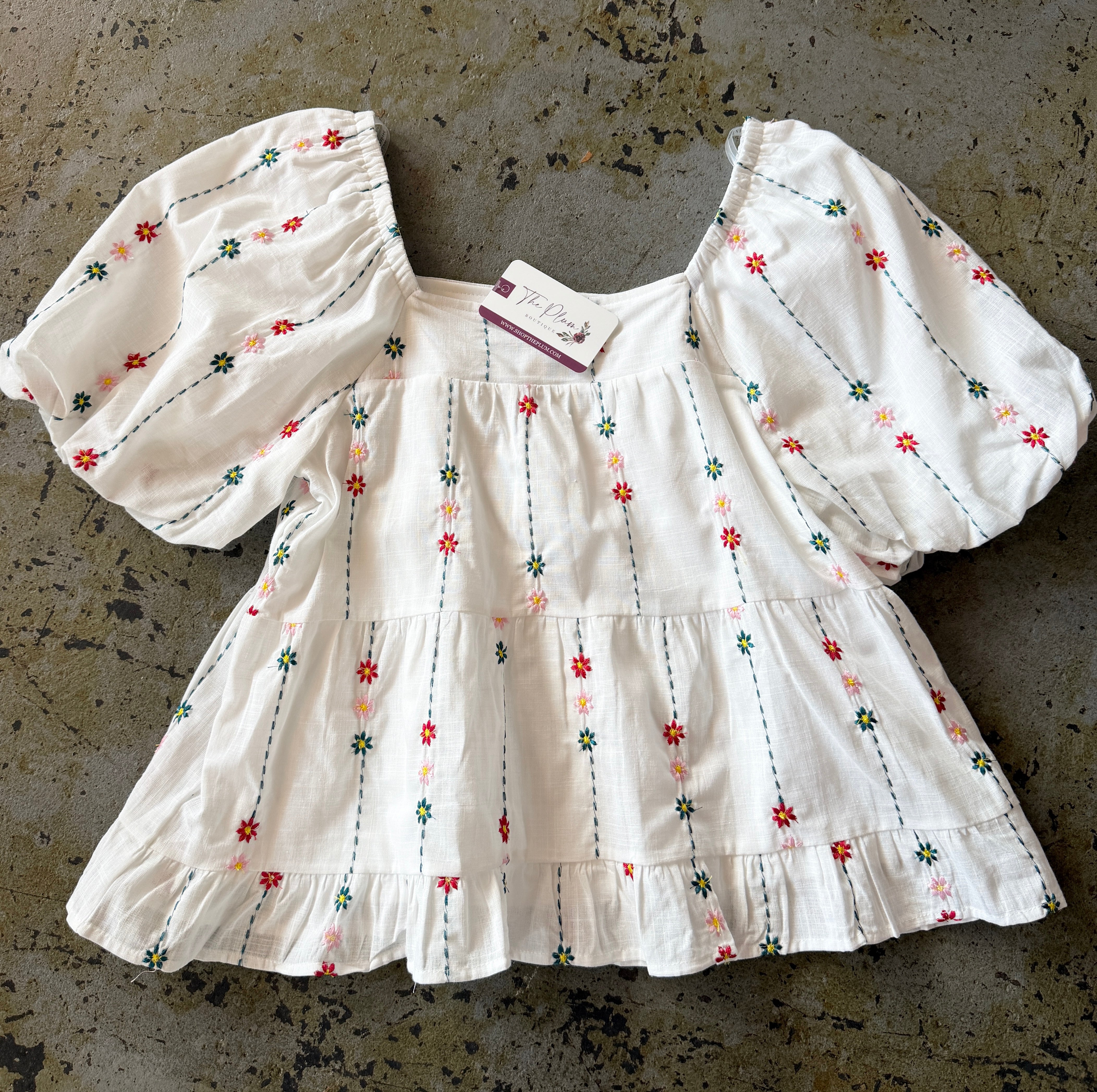 Floral Embroidered Blouse