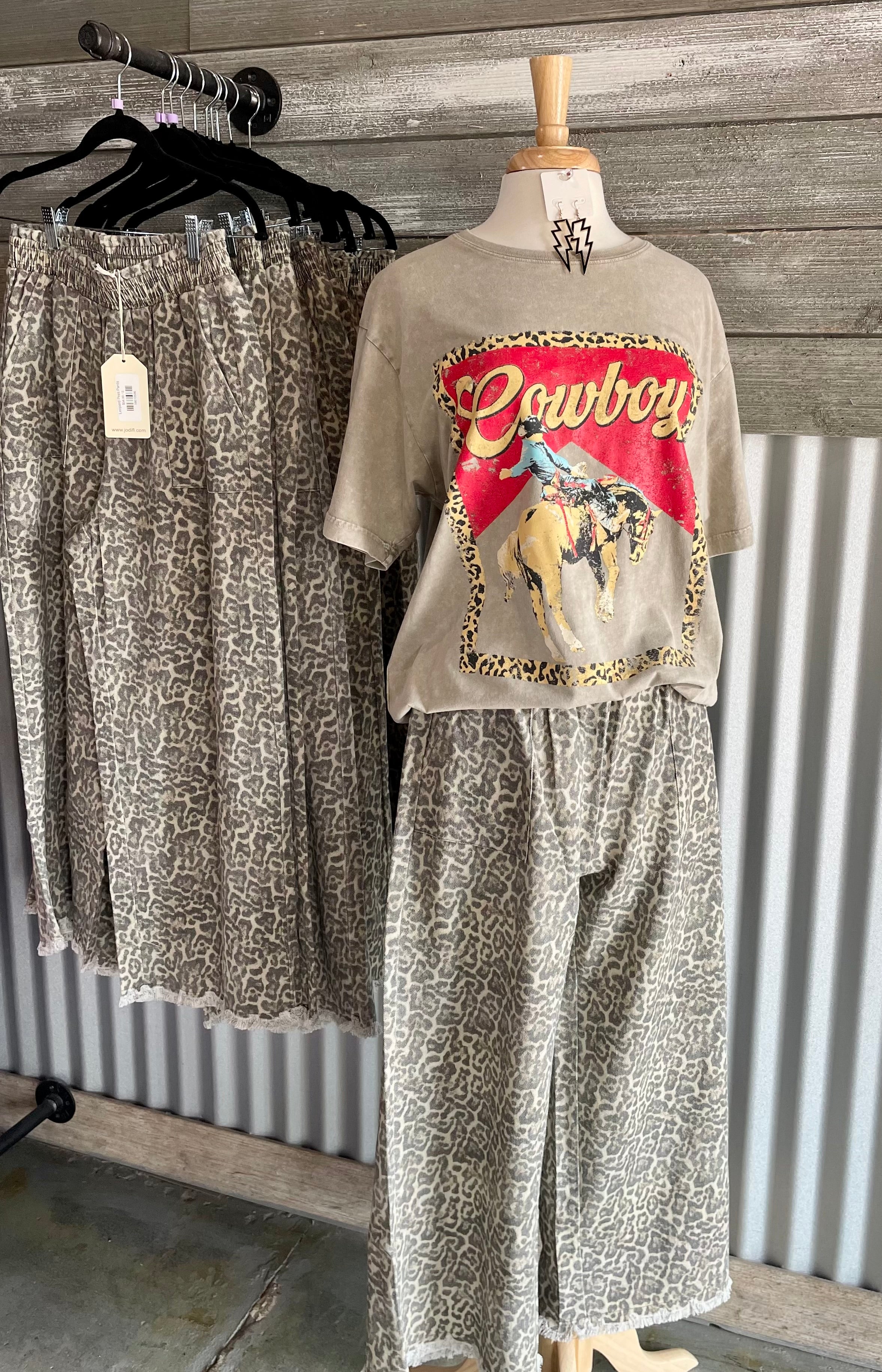 Cowboy Leopard Tee