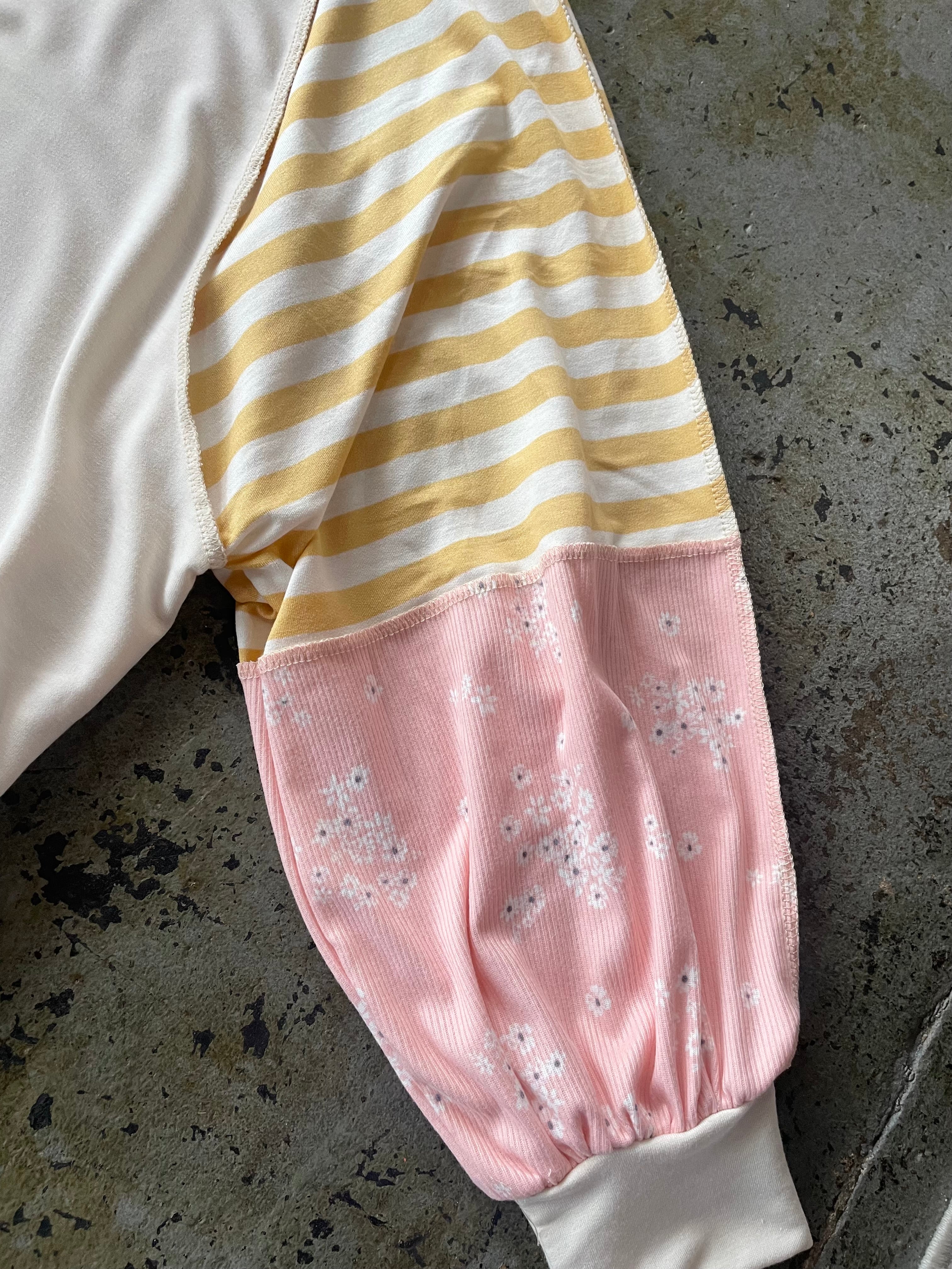 Raglan Bubble Sleeve Blouse