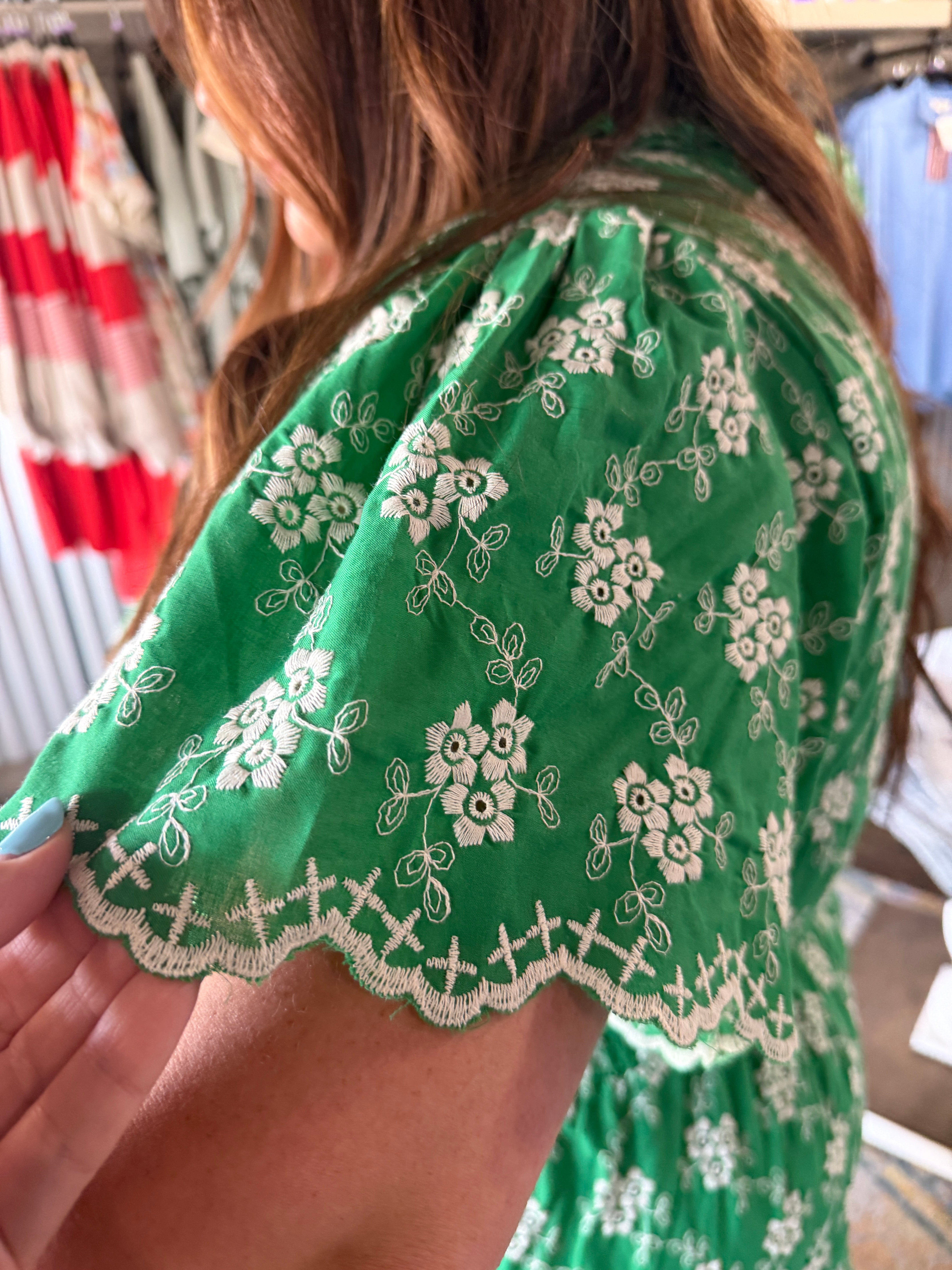 Embroidered Floral Dress