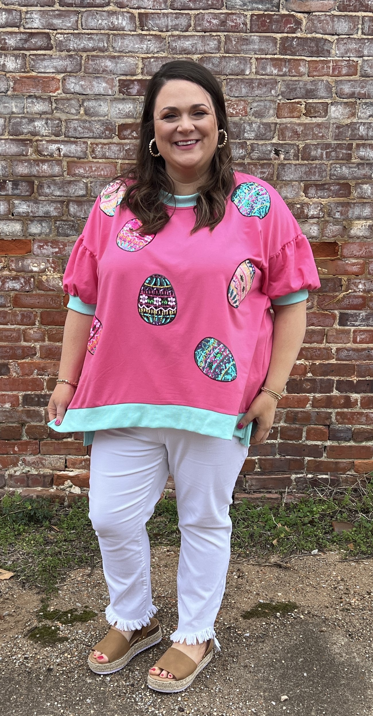 Sequin Easter Top