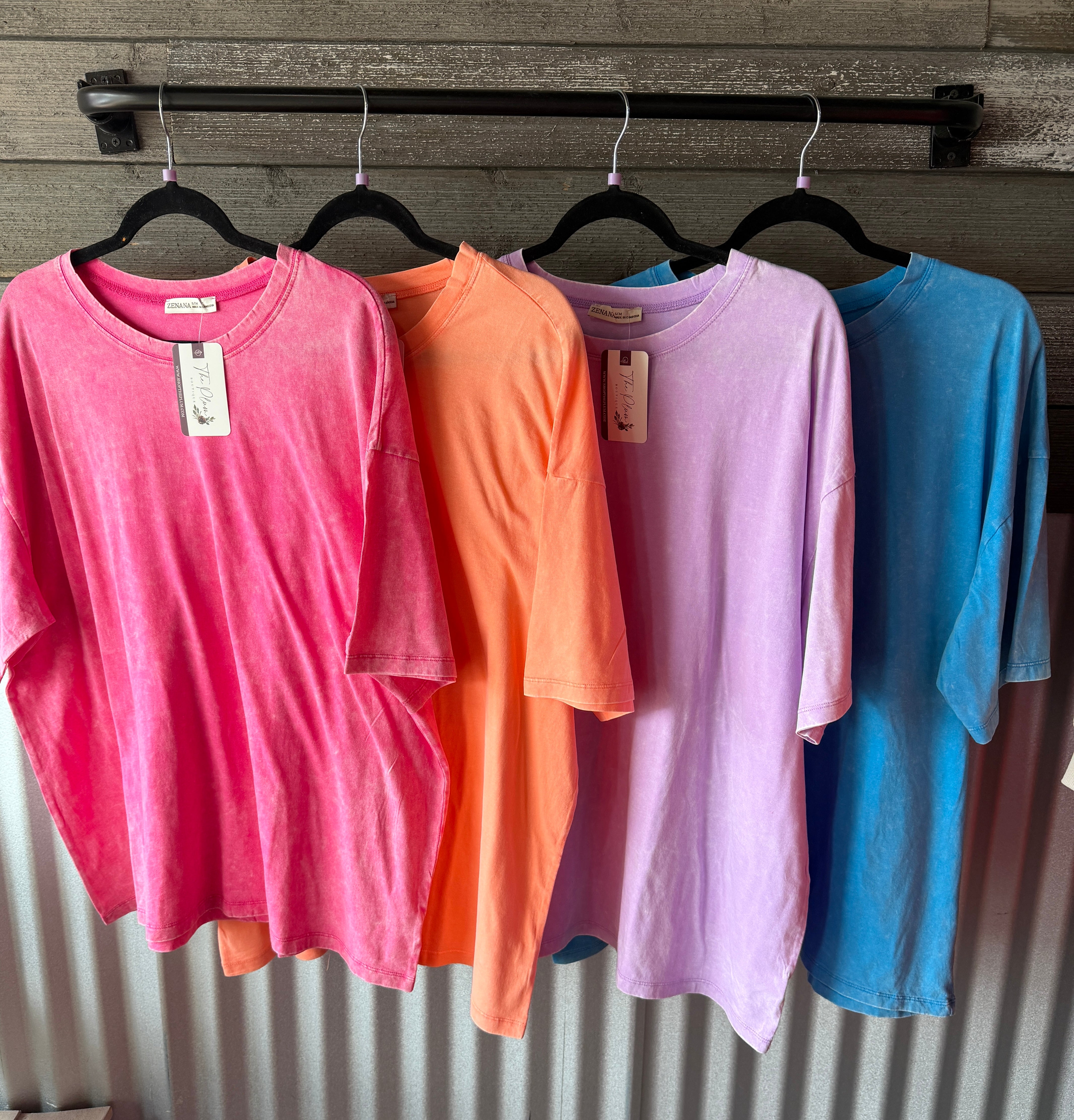 Acid Wash Boyfriend Tee