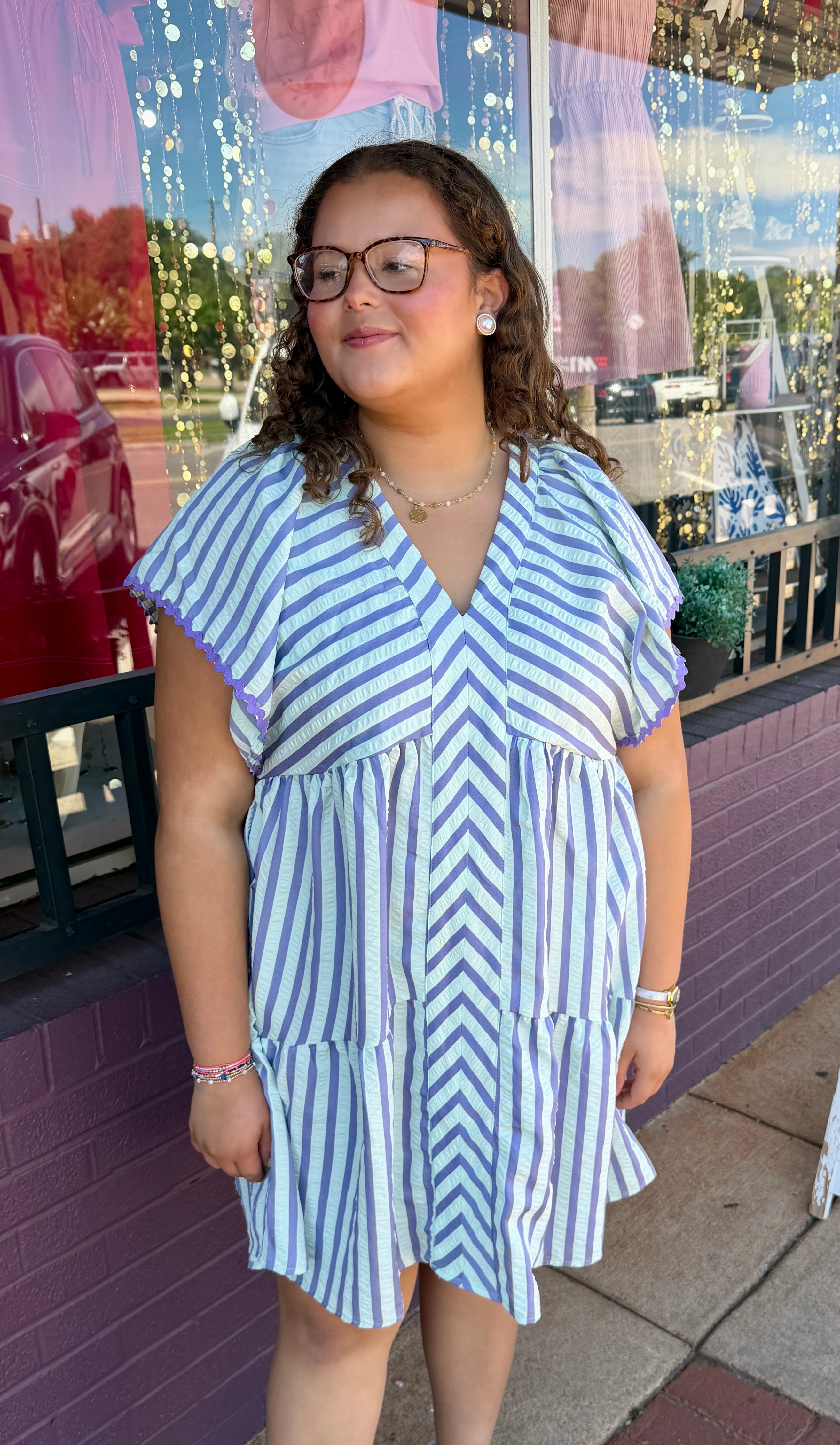 Striped Babydoll Dress