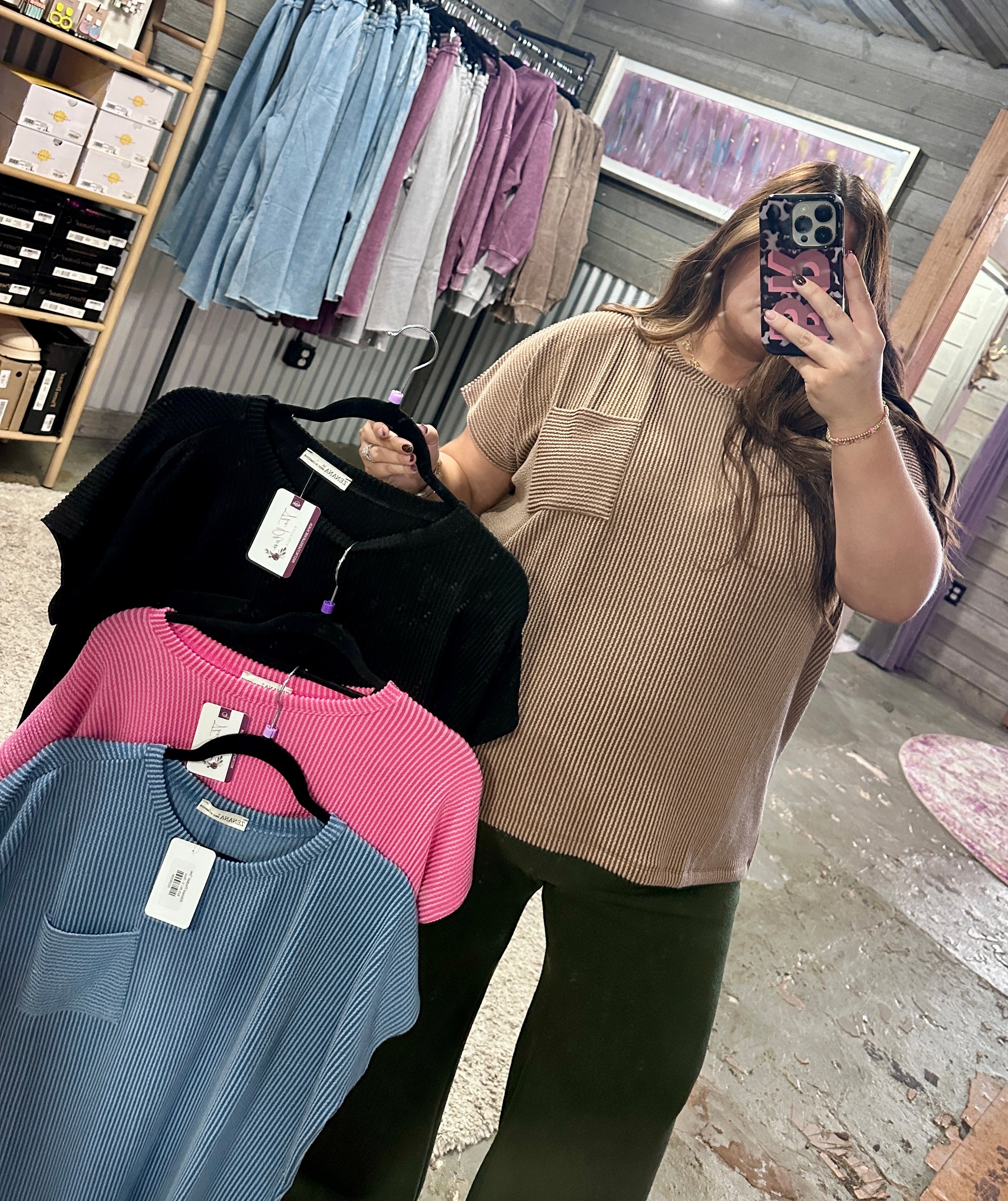Ribbed Pocket Tee