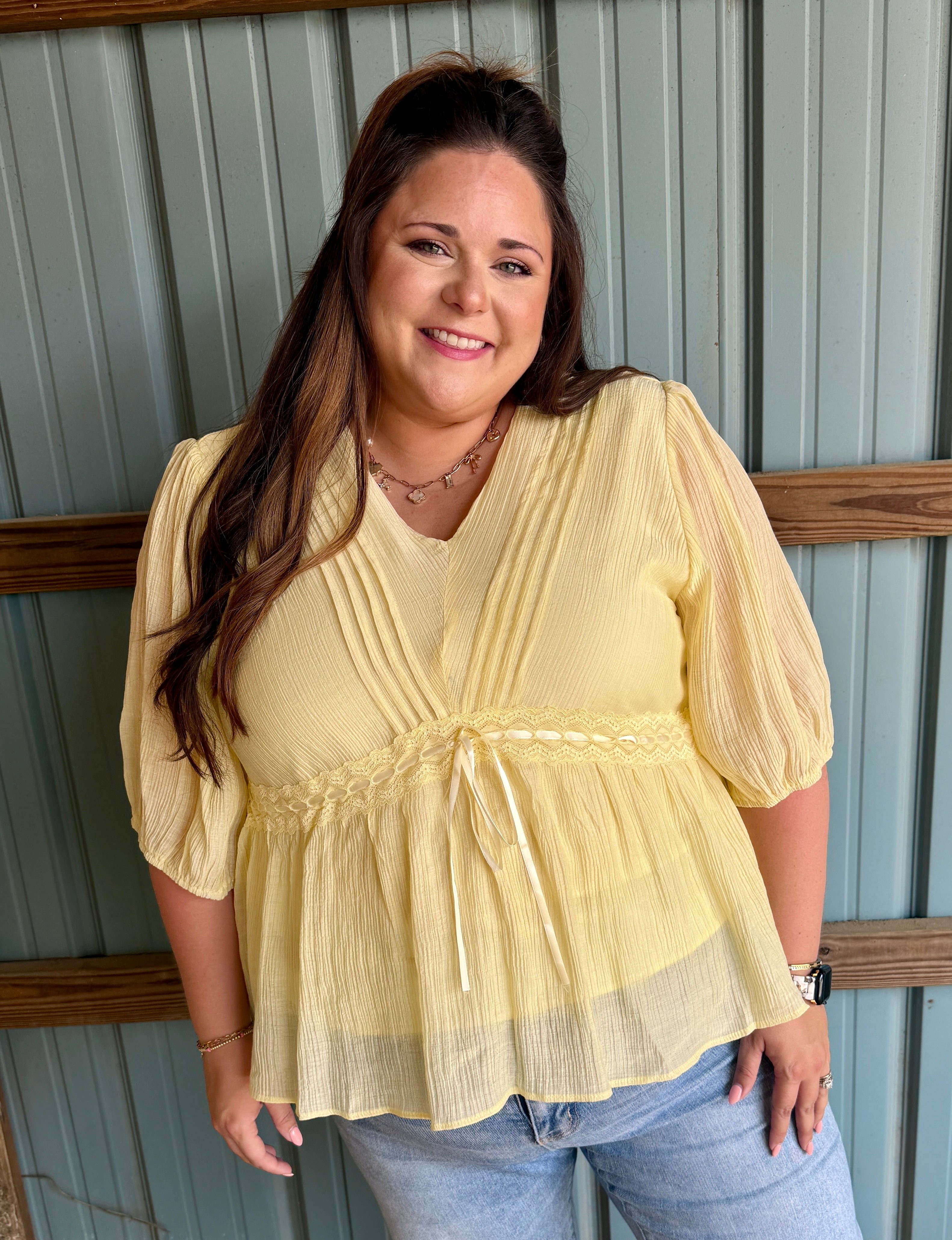 Solid Lace Blouse