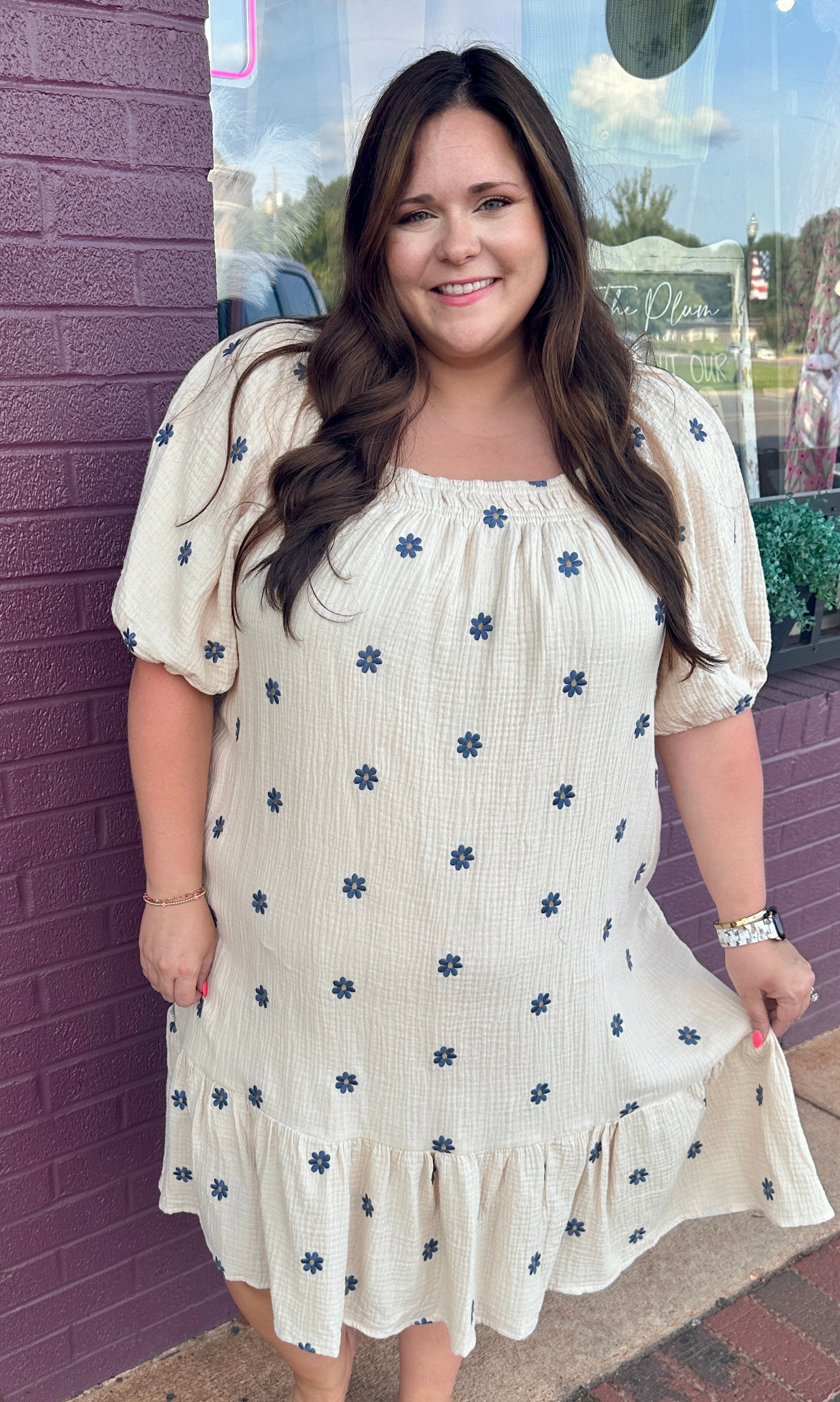 Floral Embroidered Dress