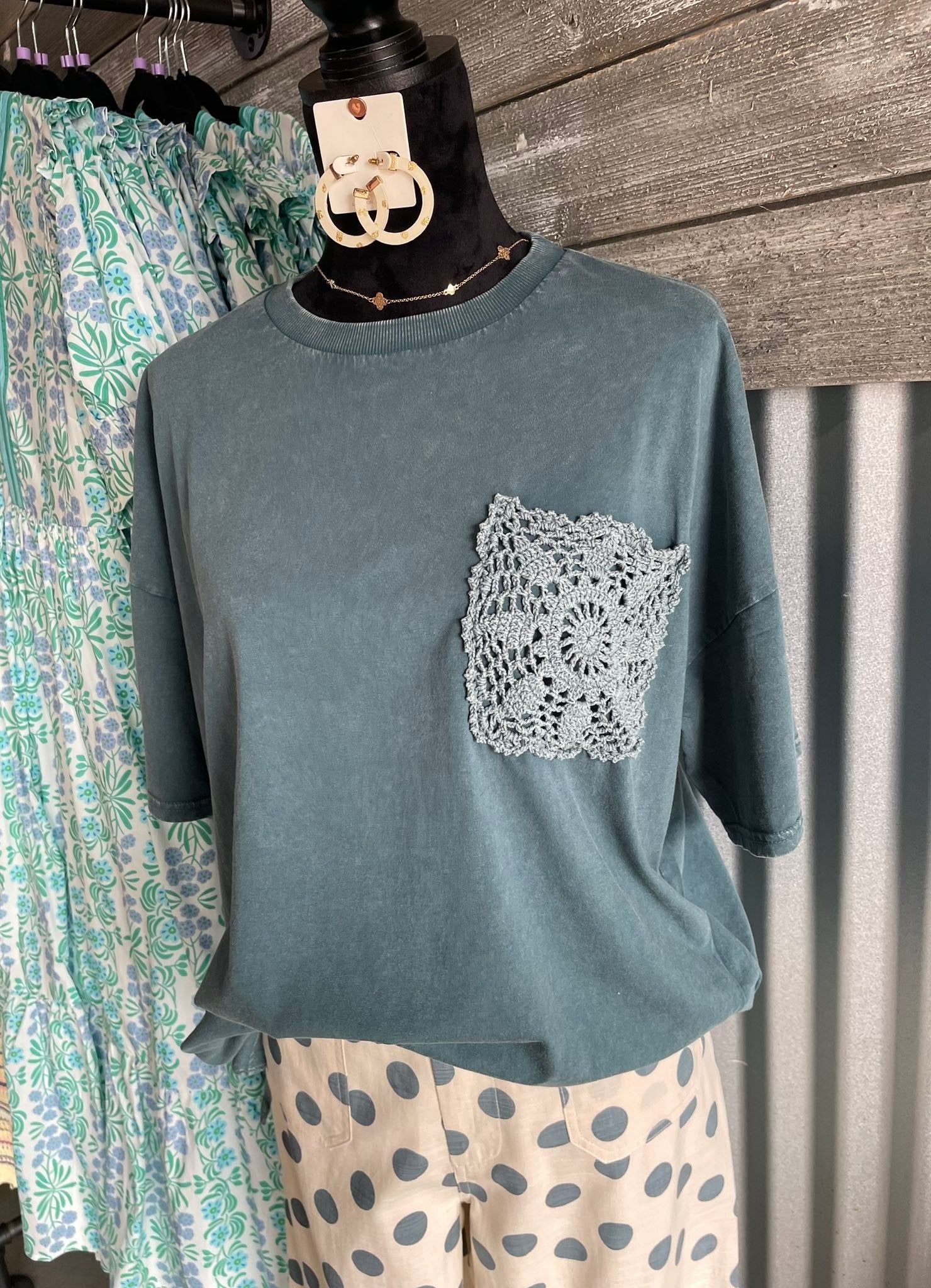 Crochet Pocket Tee