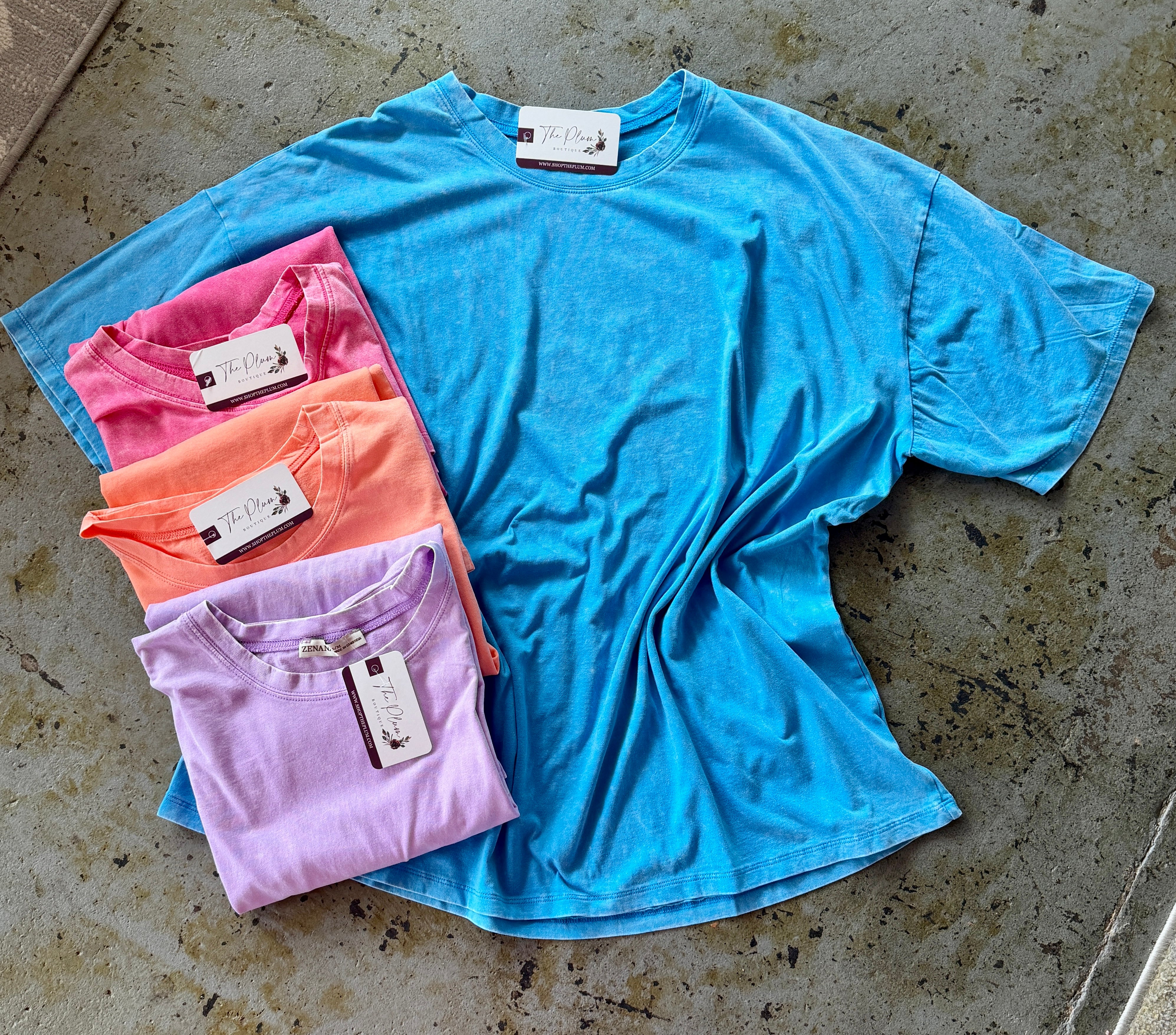 Acid Wash Boyfriend Tee