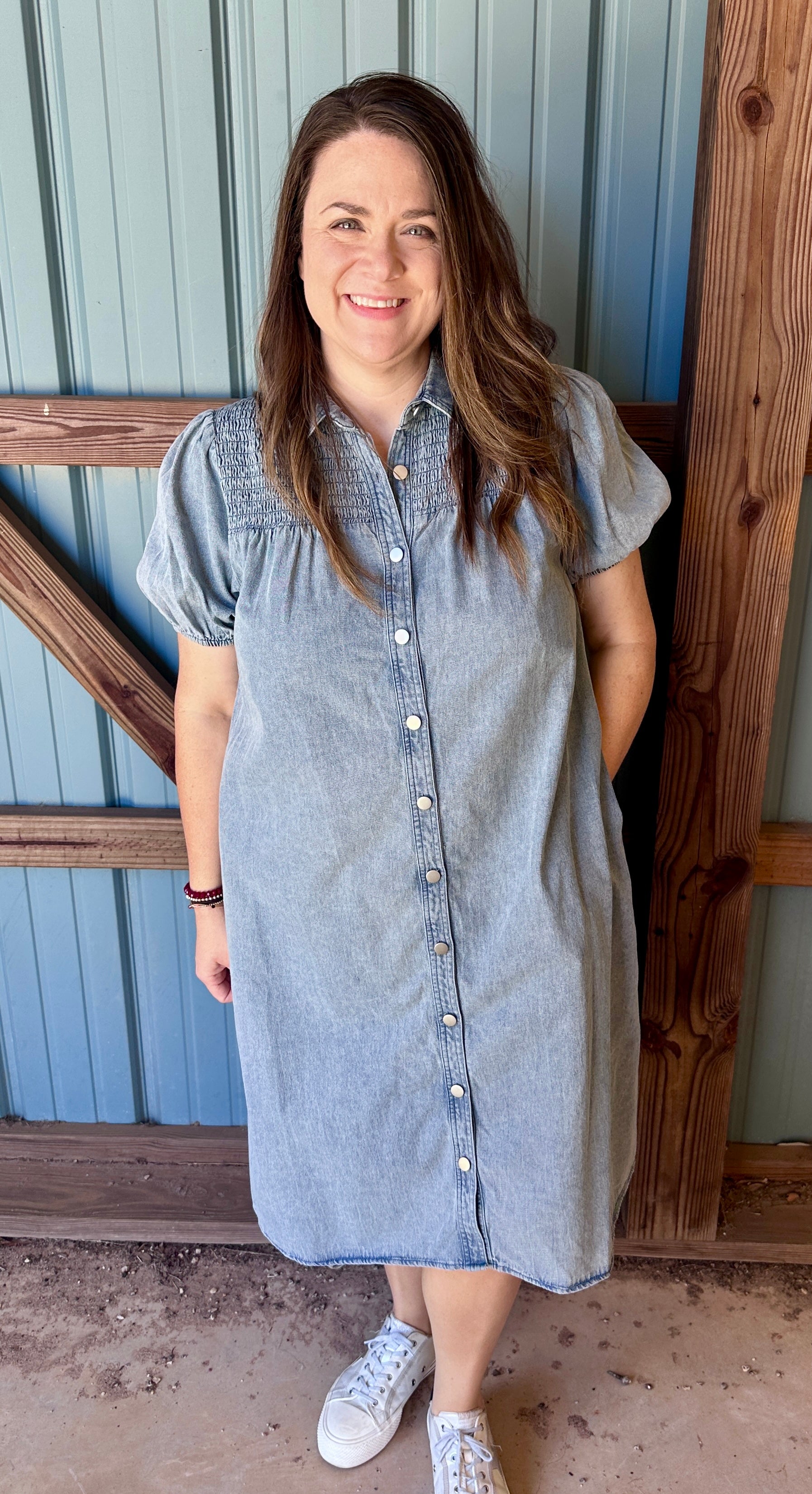 Denim Midi Dress