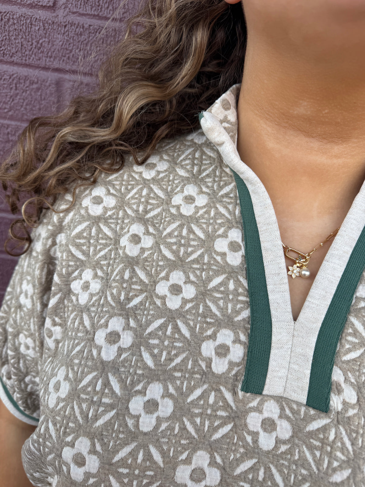 Floral Textured Blouse