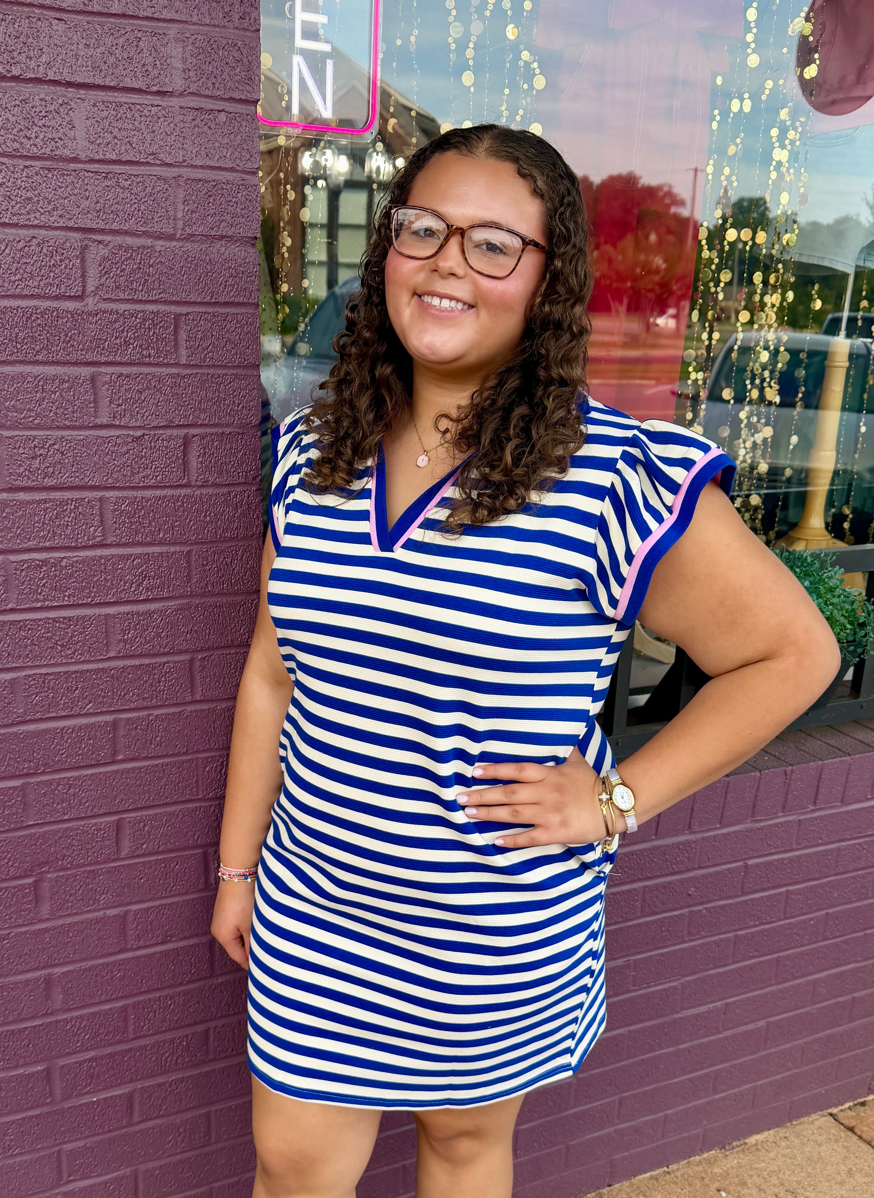 Stripe Shift Dress