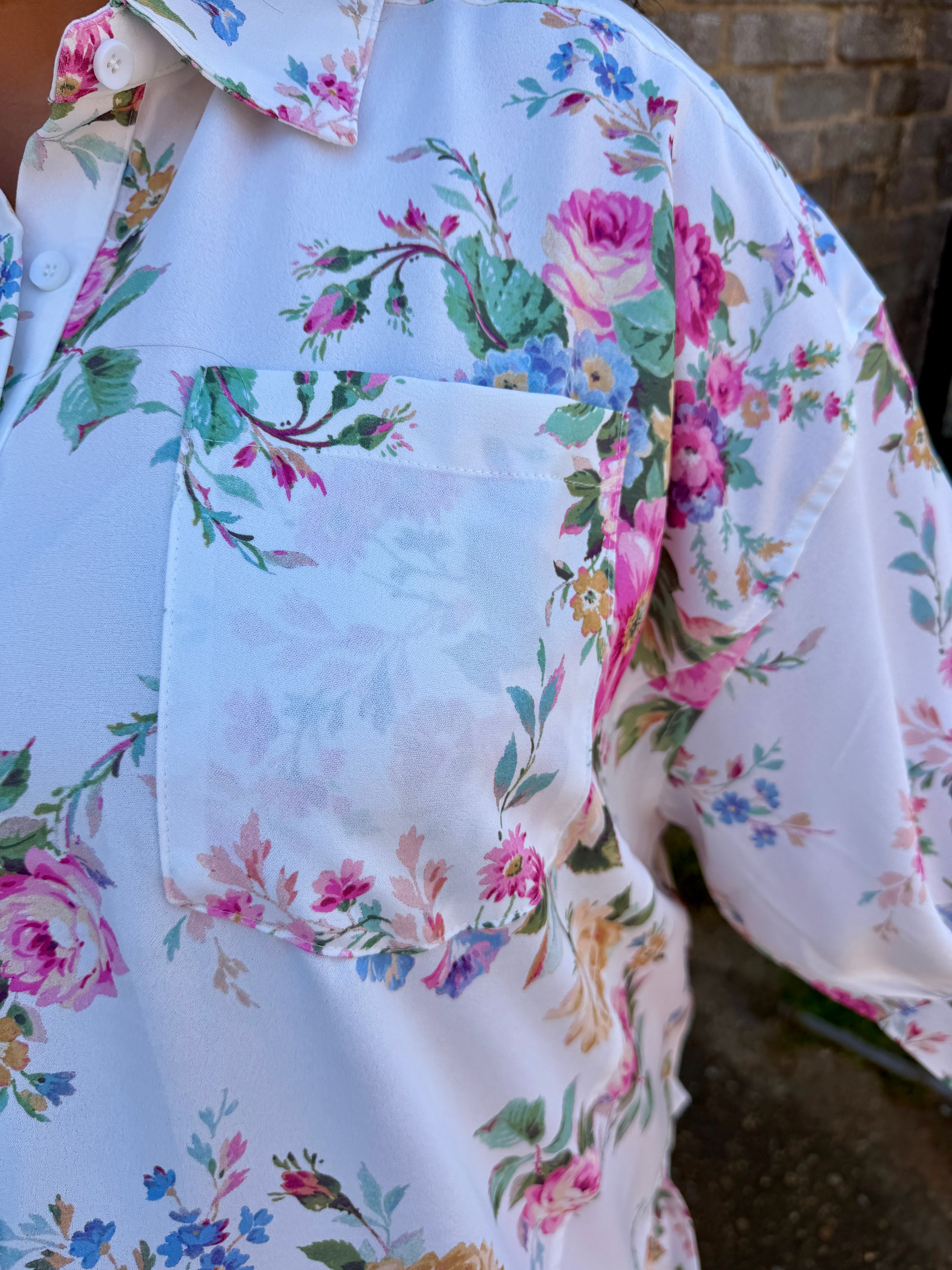 Floral Peplum Blouse