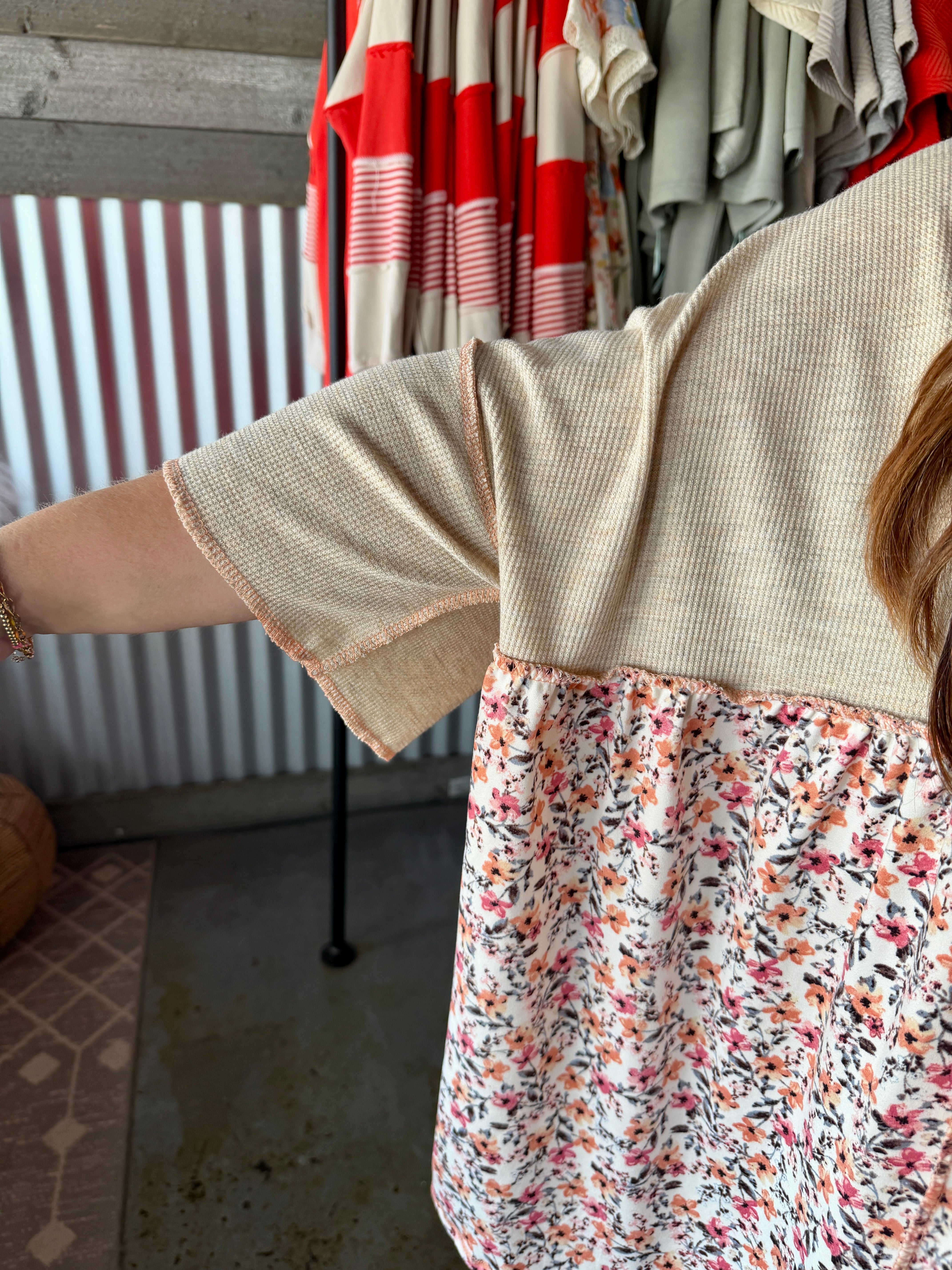 Floral Babydoll Blouse