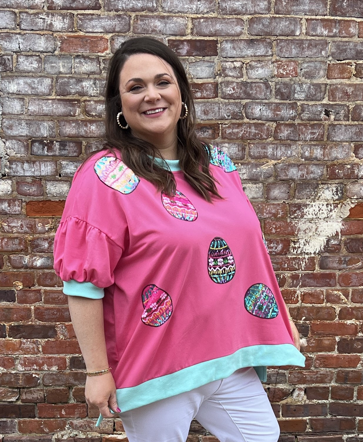 Sequin Easter Top