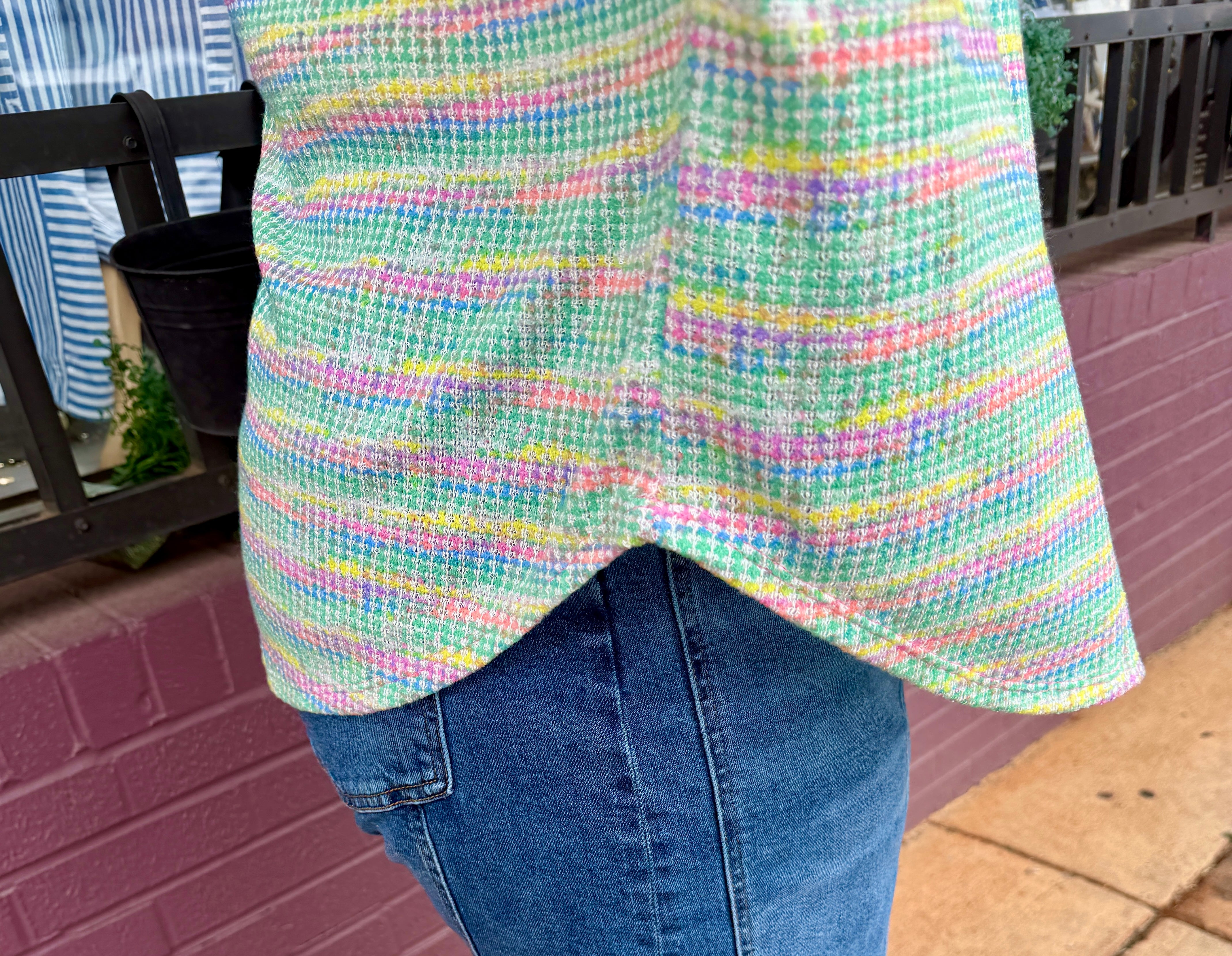 Multicolor Knit Blouse