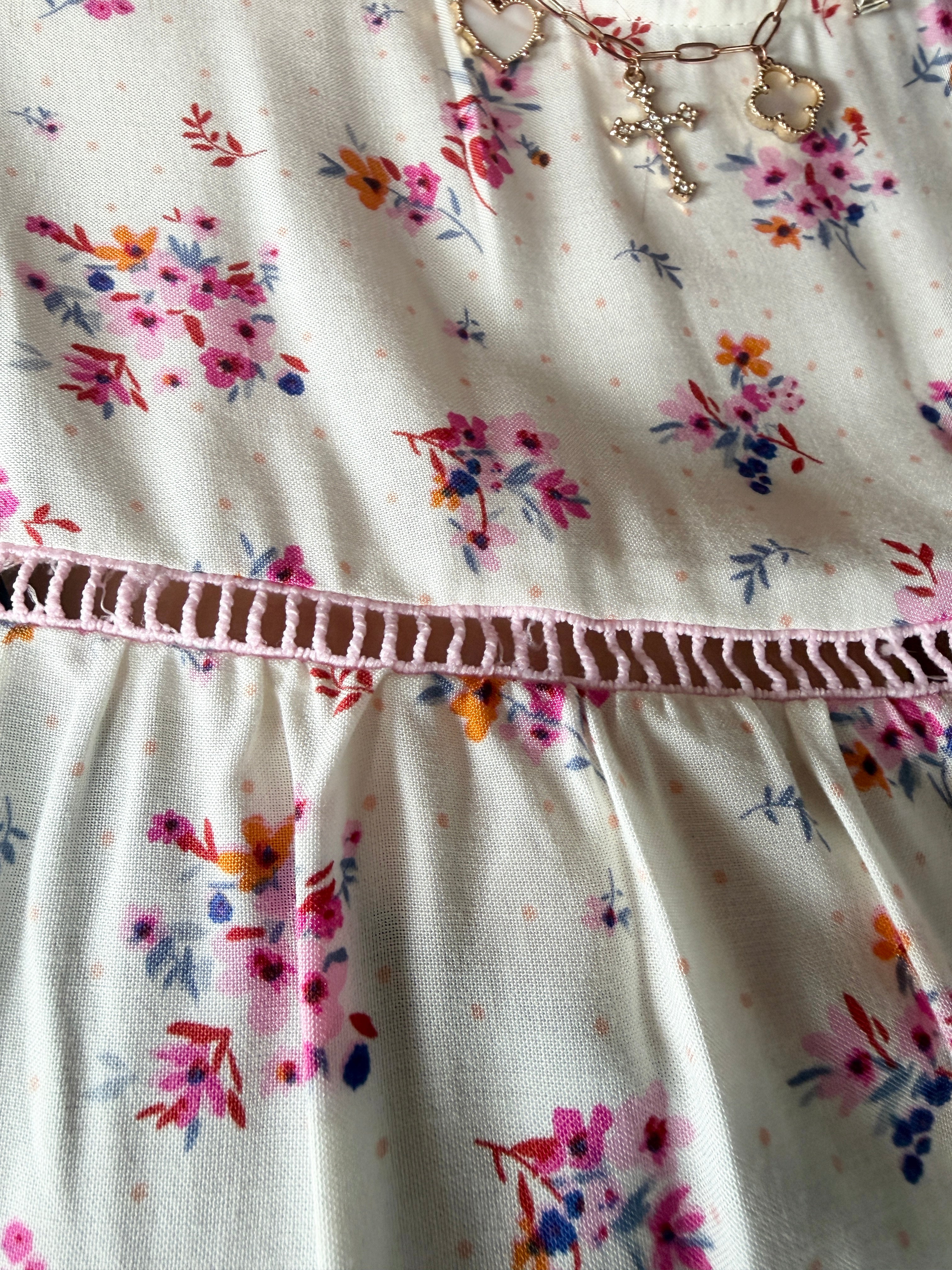 Floral Ruffle Sleeve Blouse