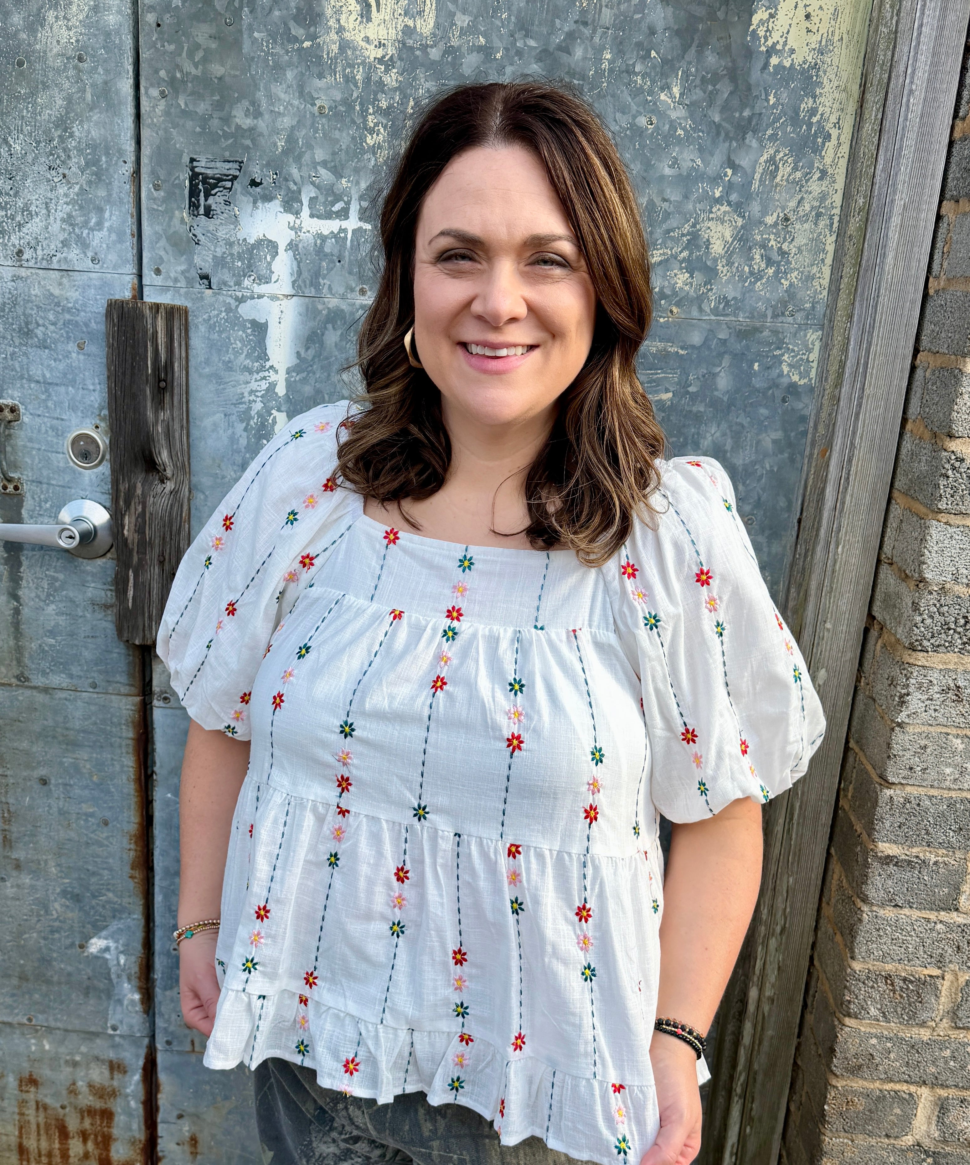 Floral Embroidered Blouse