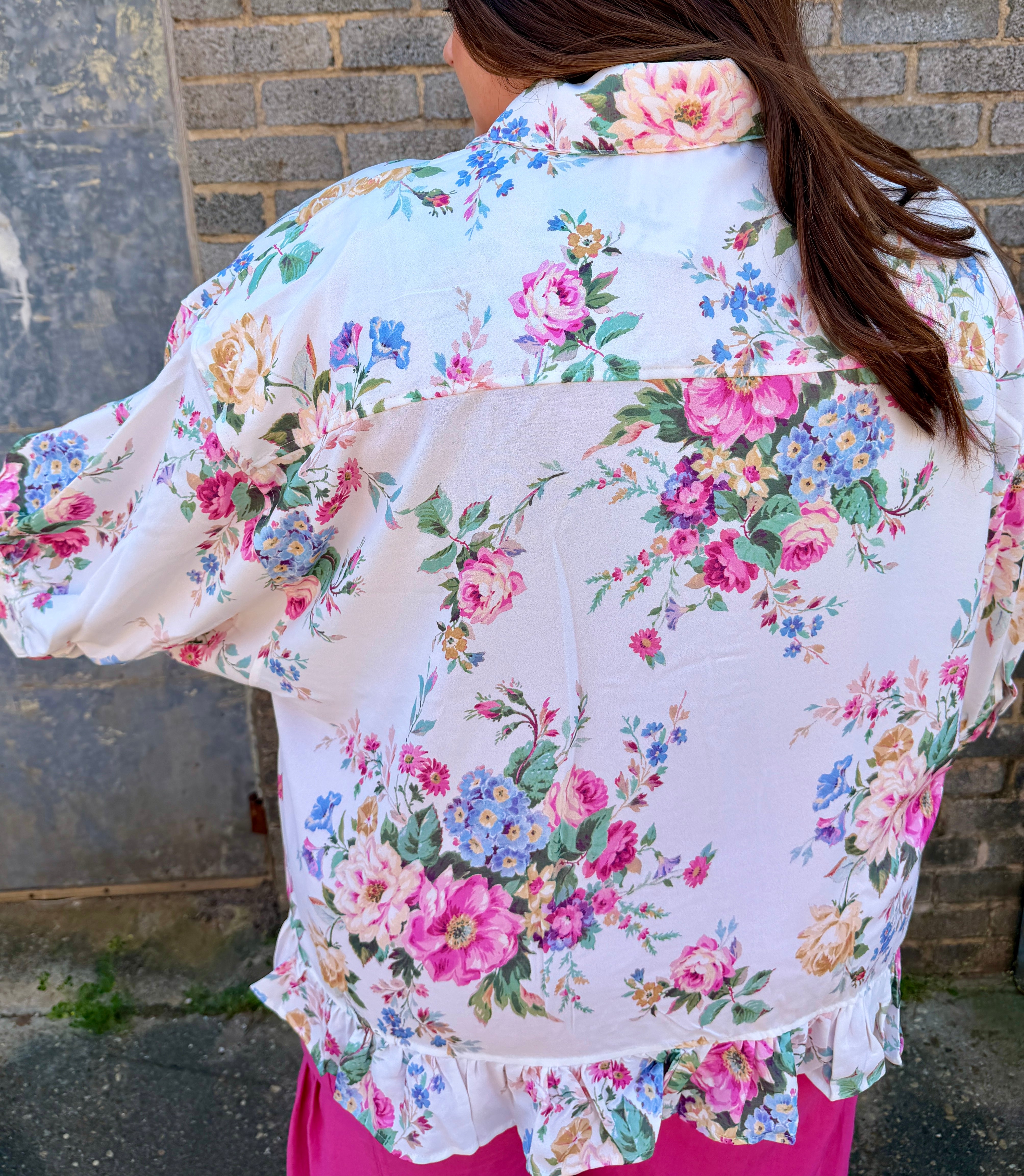 Floral Peplum Blouse