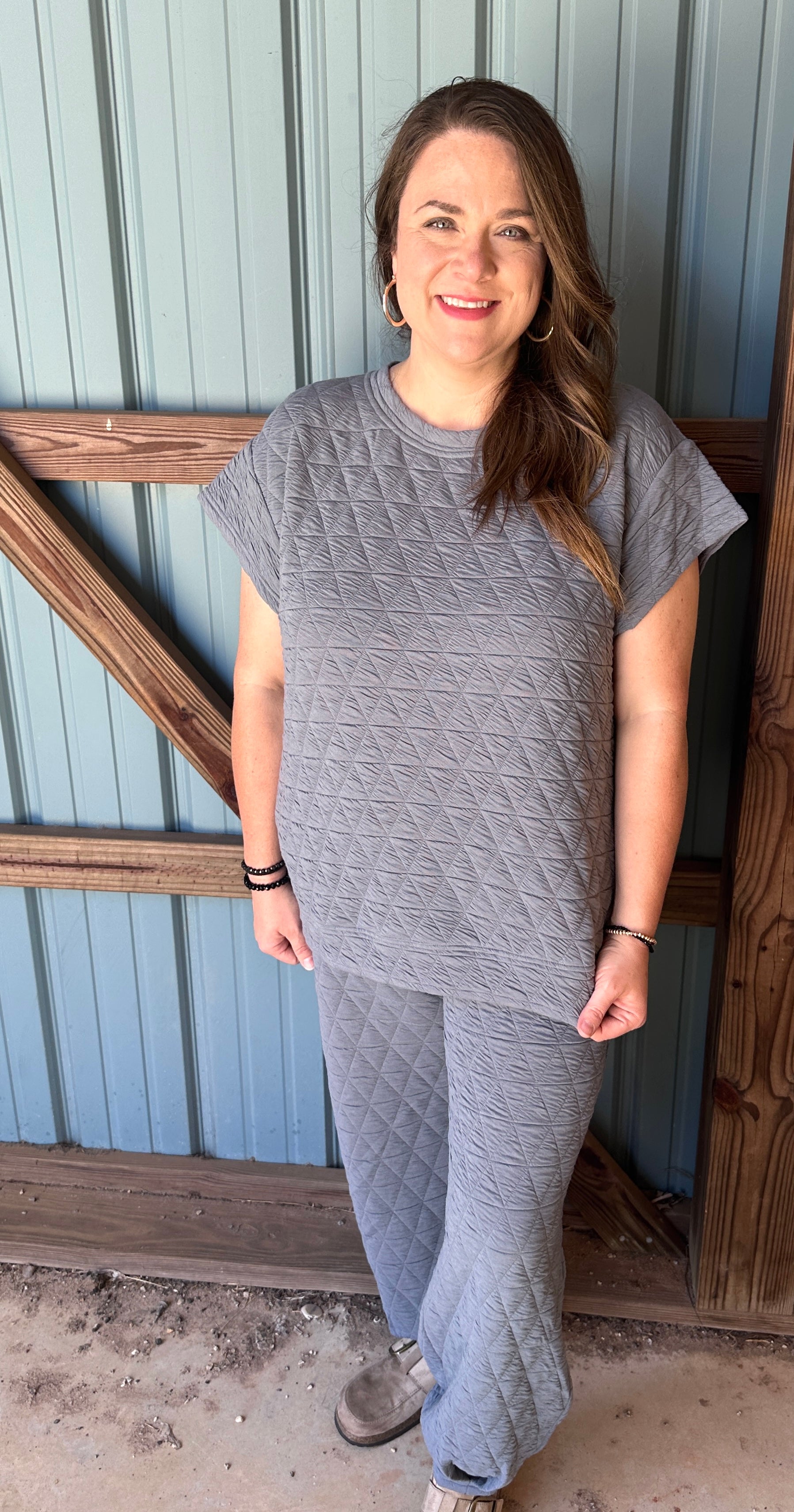 Quilted Jogger Set