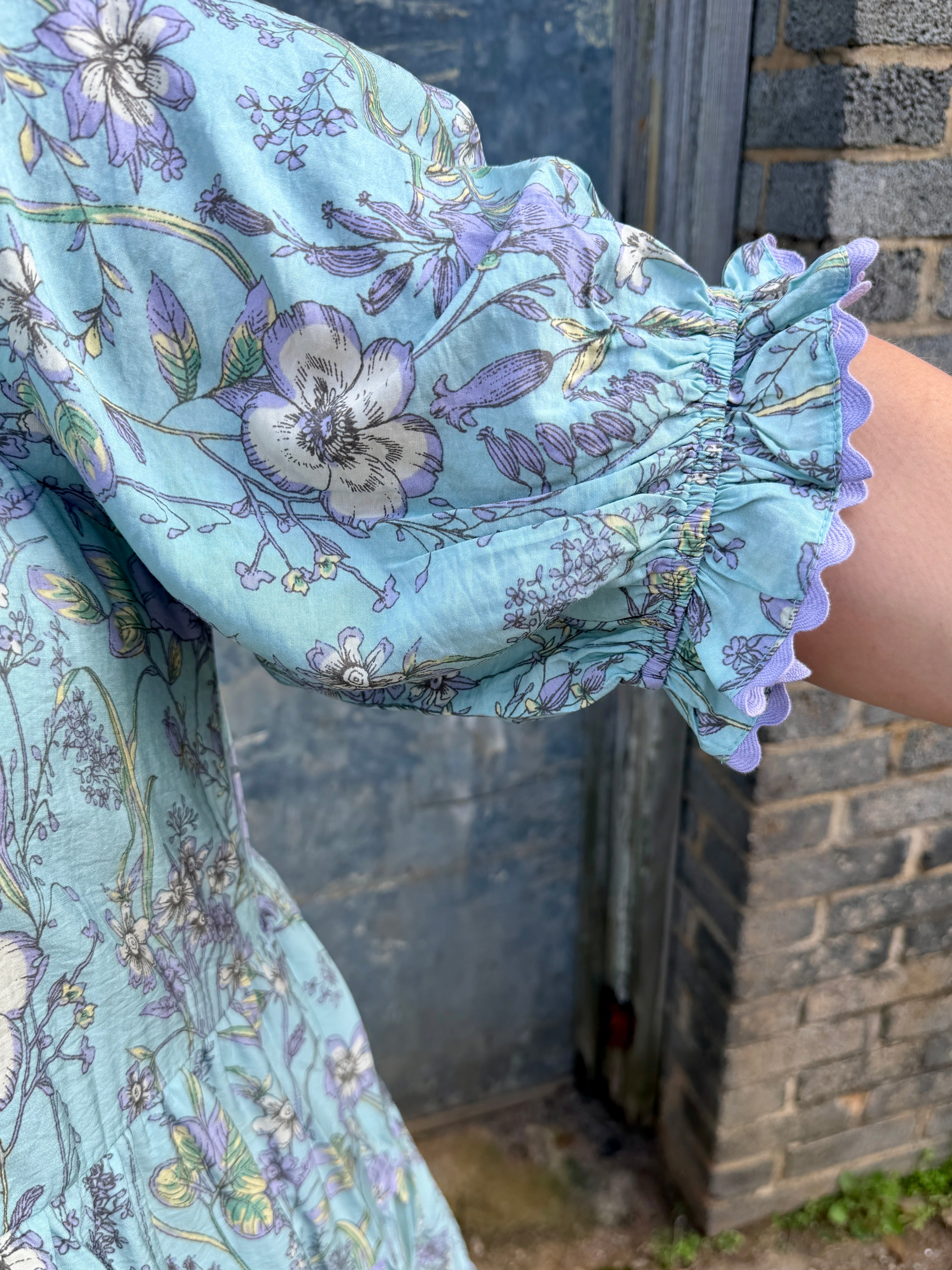 Lavender Floral Dress