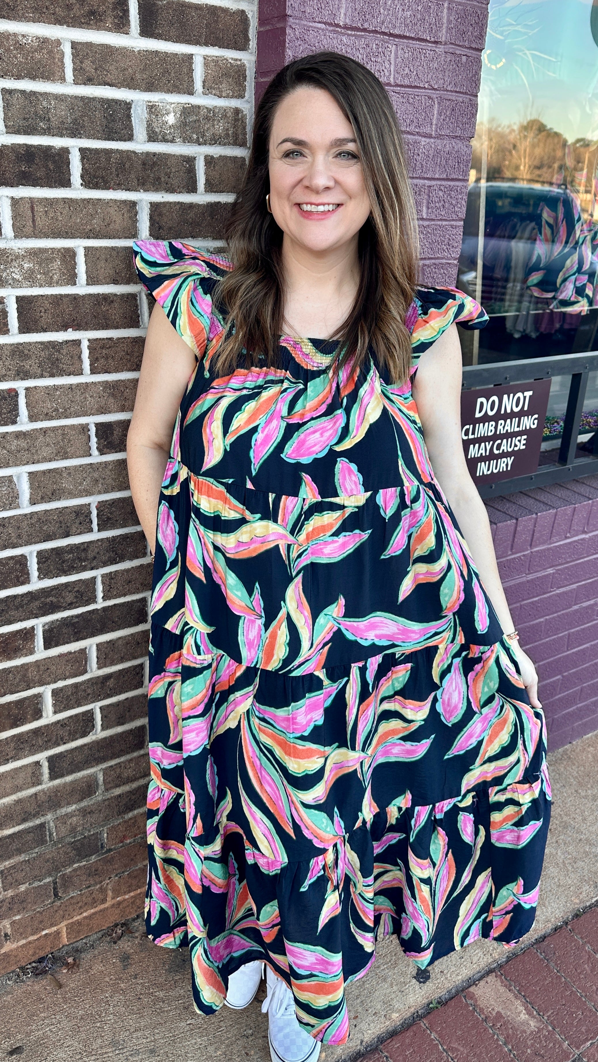 Navy Midi Dress