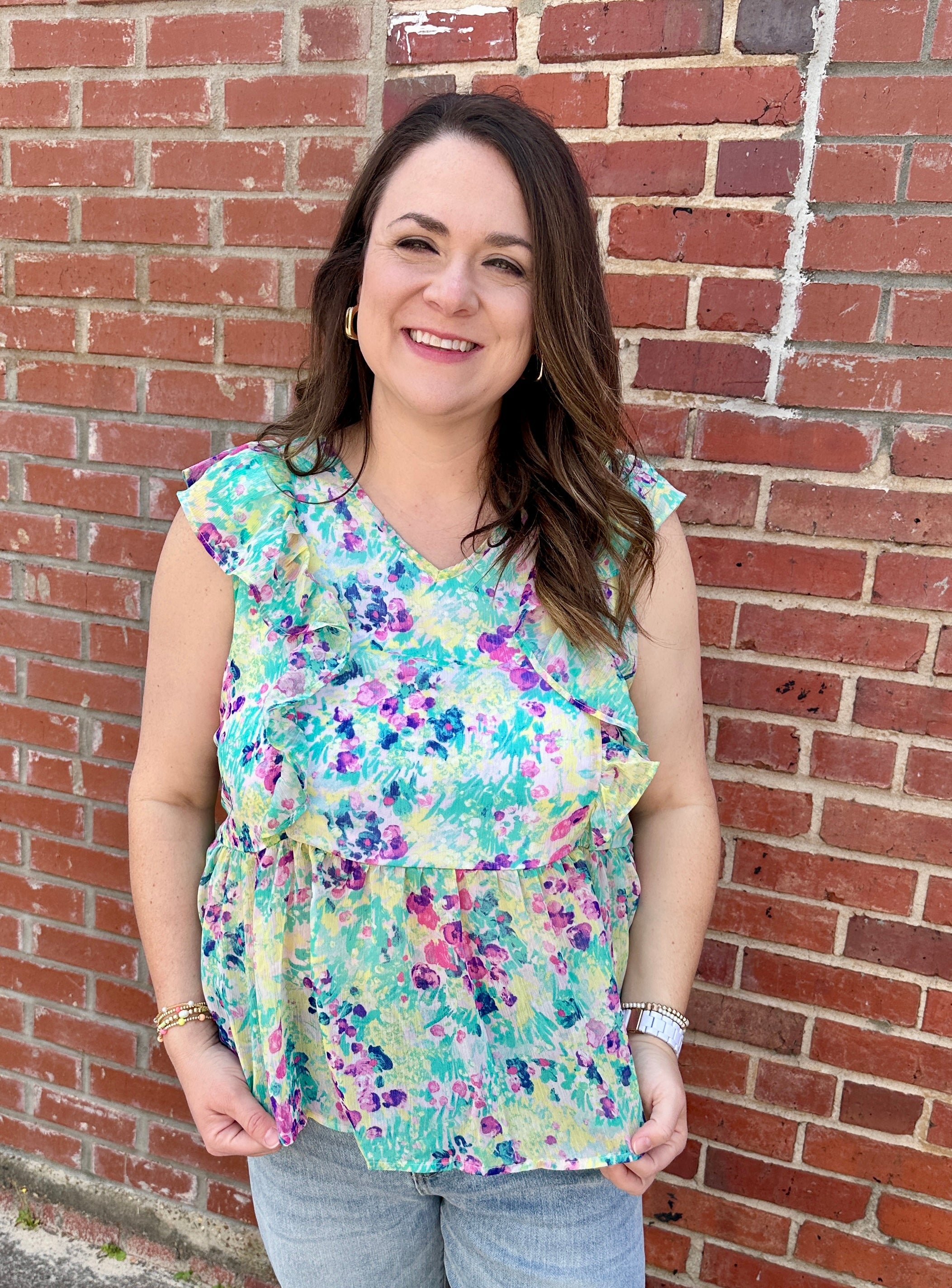 Pastel Floral Blouse