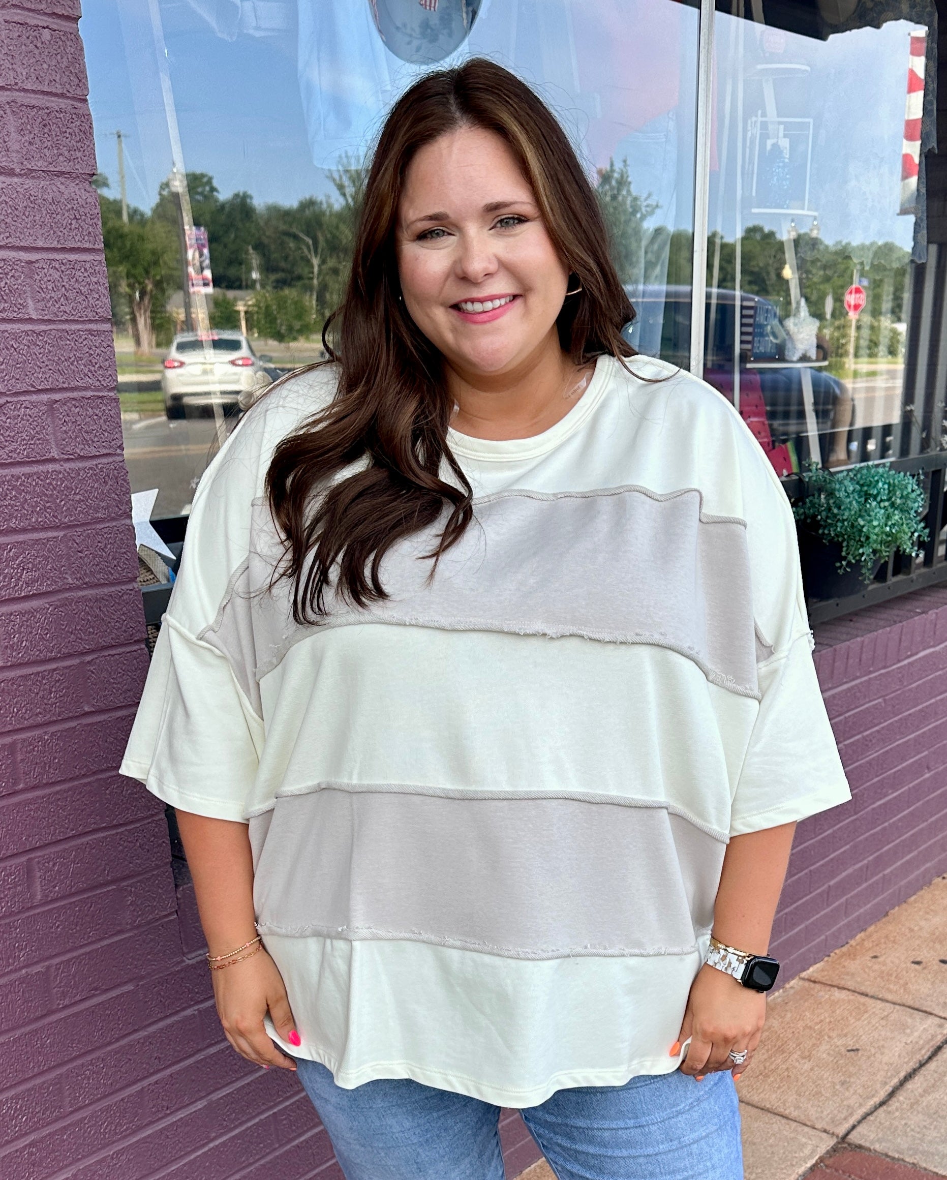 Colorblock Knit Top