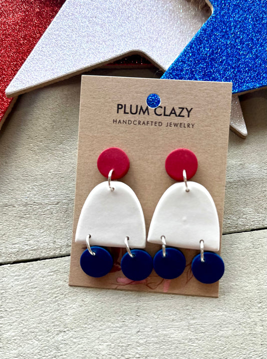 Simple Red/White/Blue Dangle