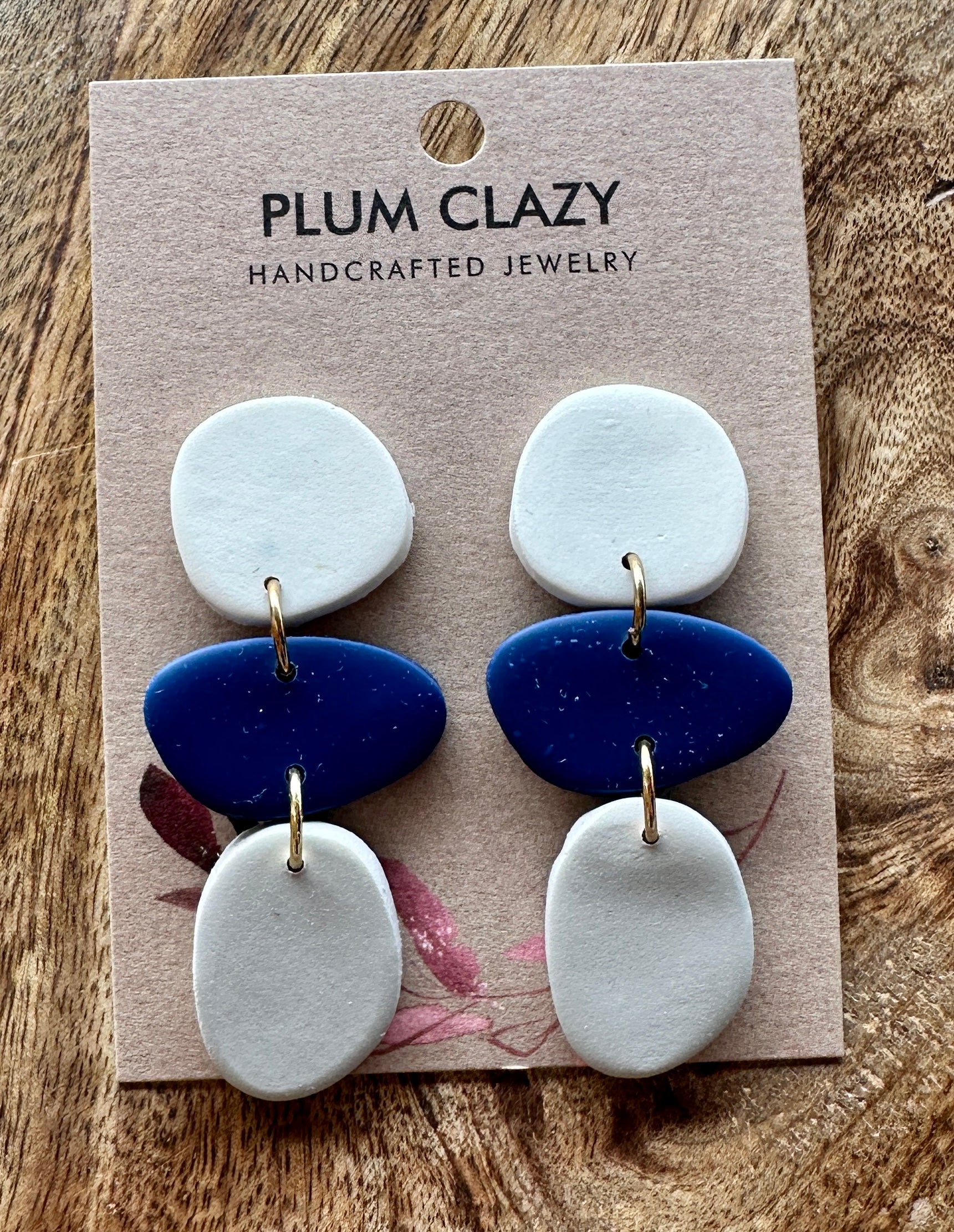 White, Blue and Grey Dangle
