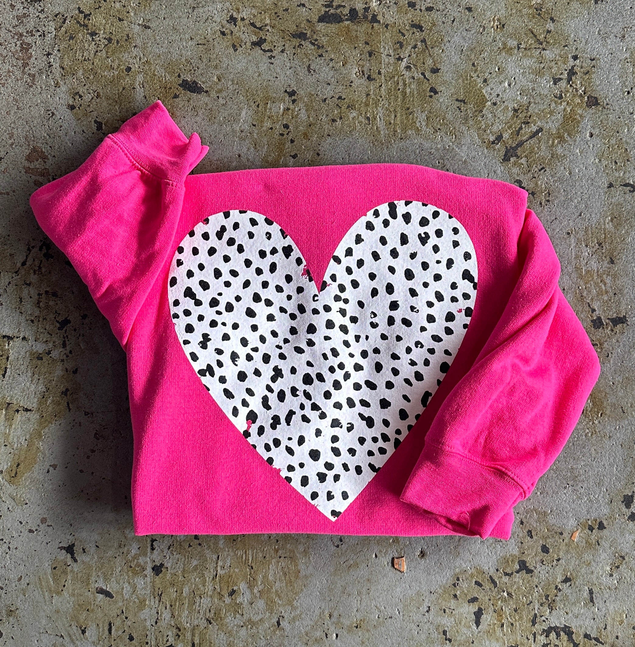 Dalmatian Heart Sweatshirt