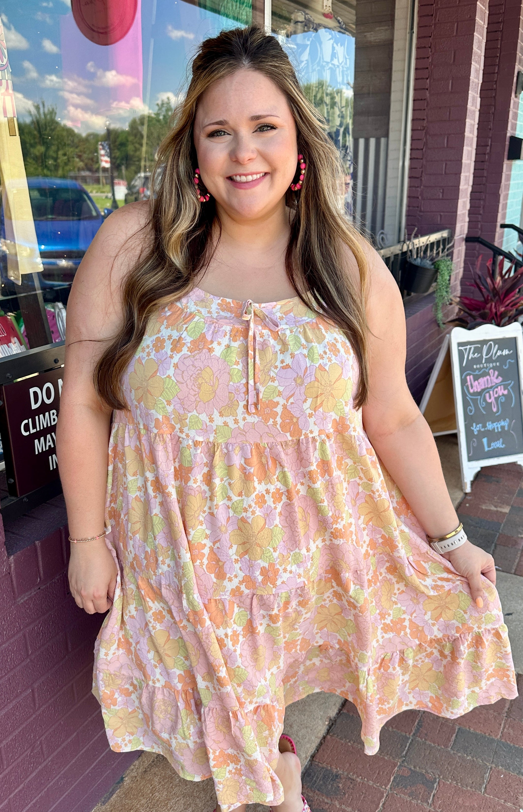 Woven Floral Dress