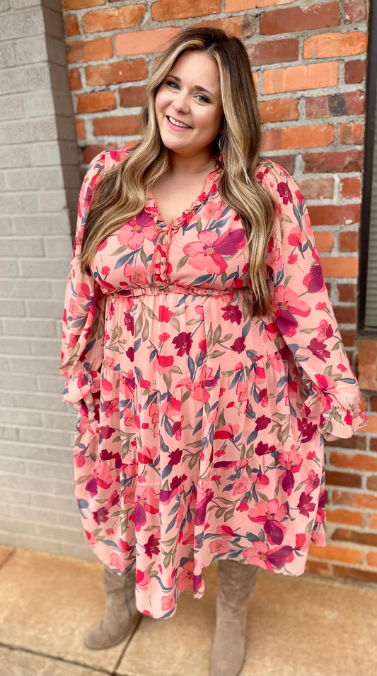 Floral Chiffon Dress