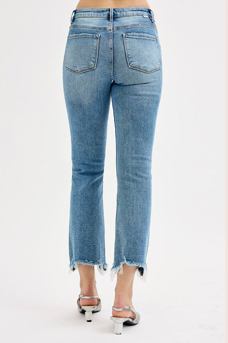 Risen Straight Slim Jeans