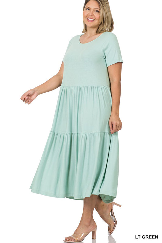 Tiered Midi Dress