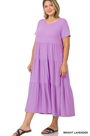 Tiered Midi Dress